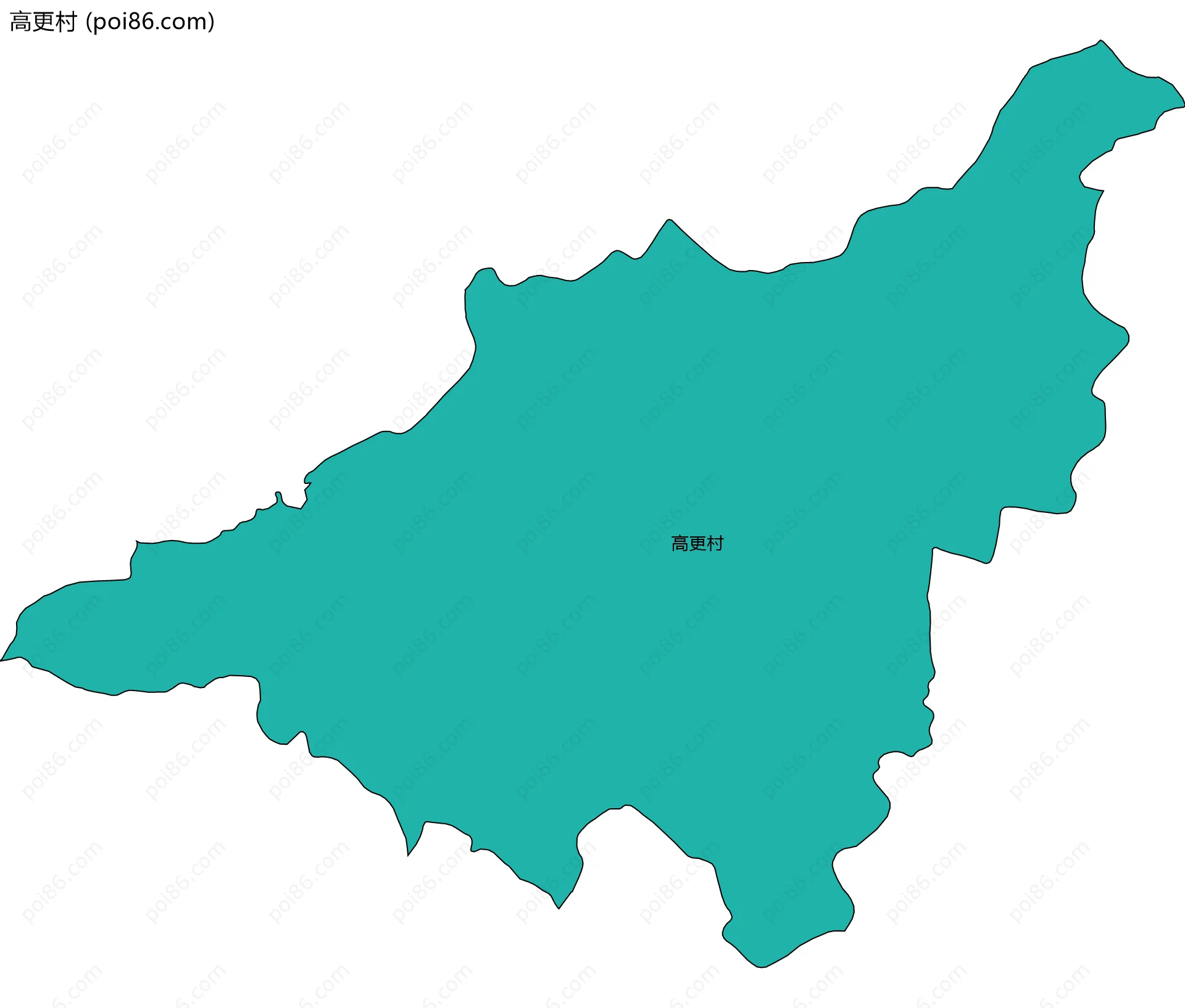 高更村边界地图