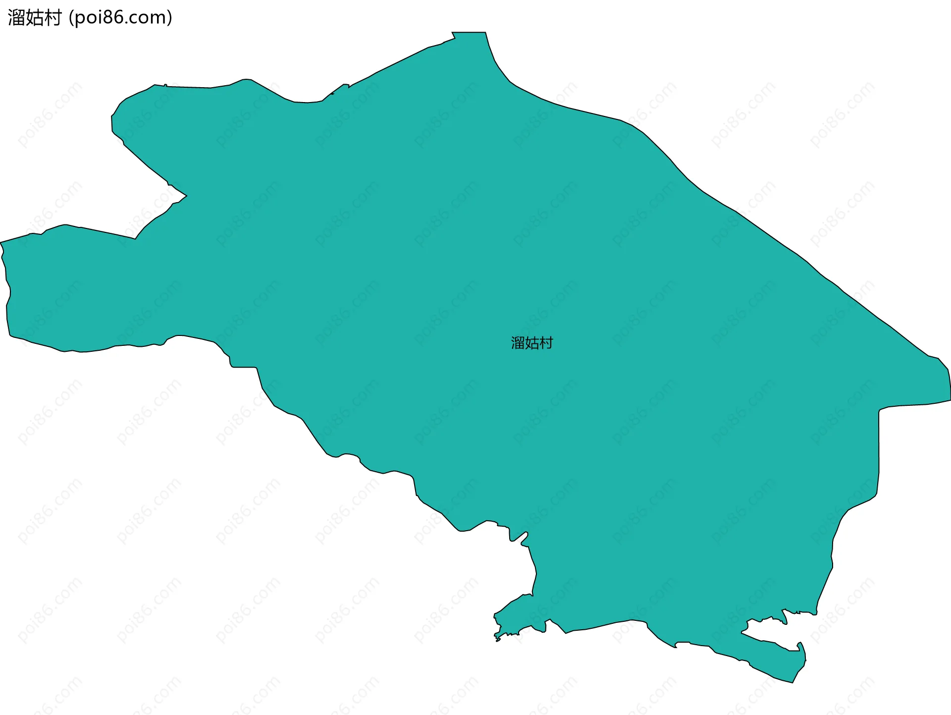 溜姑村边界地图