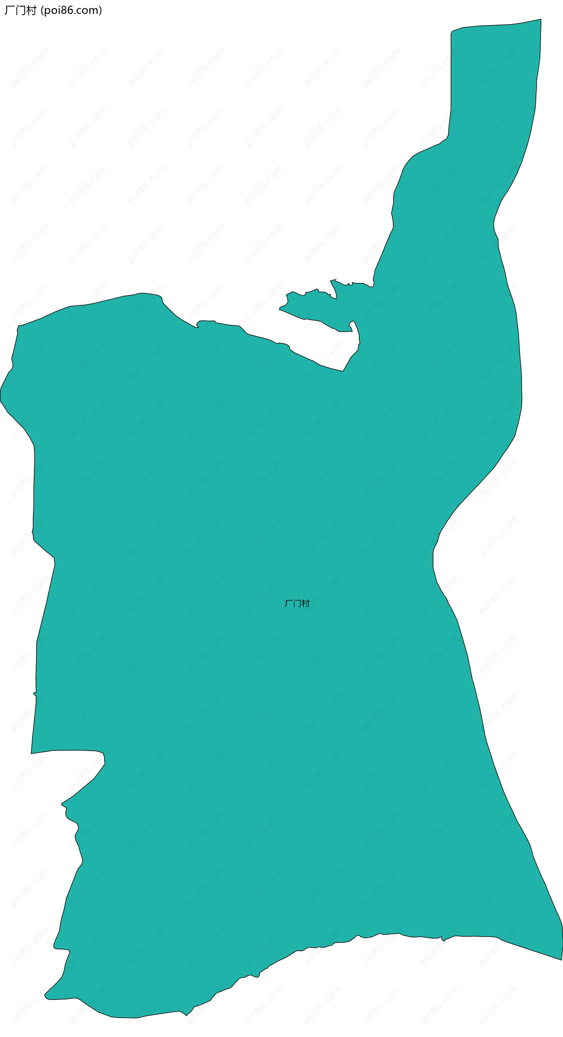 厂门村边界地图