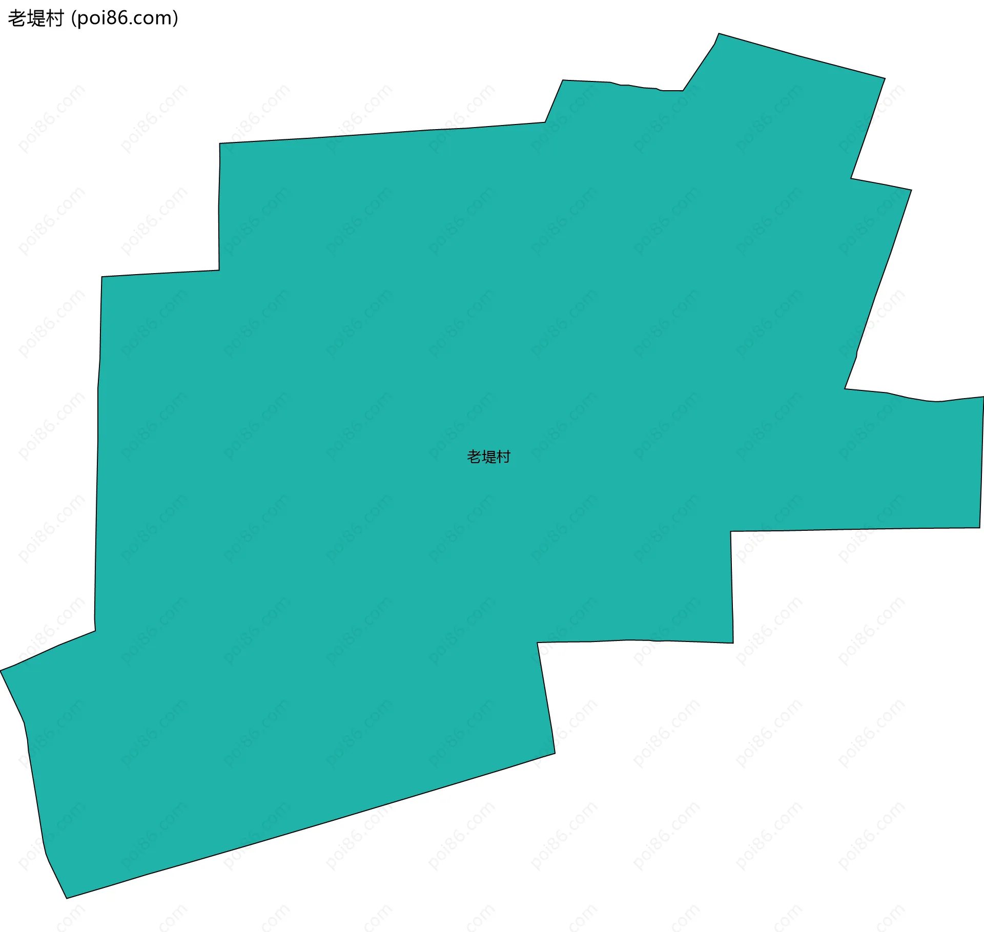 老堤村边界地图