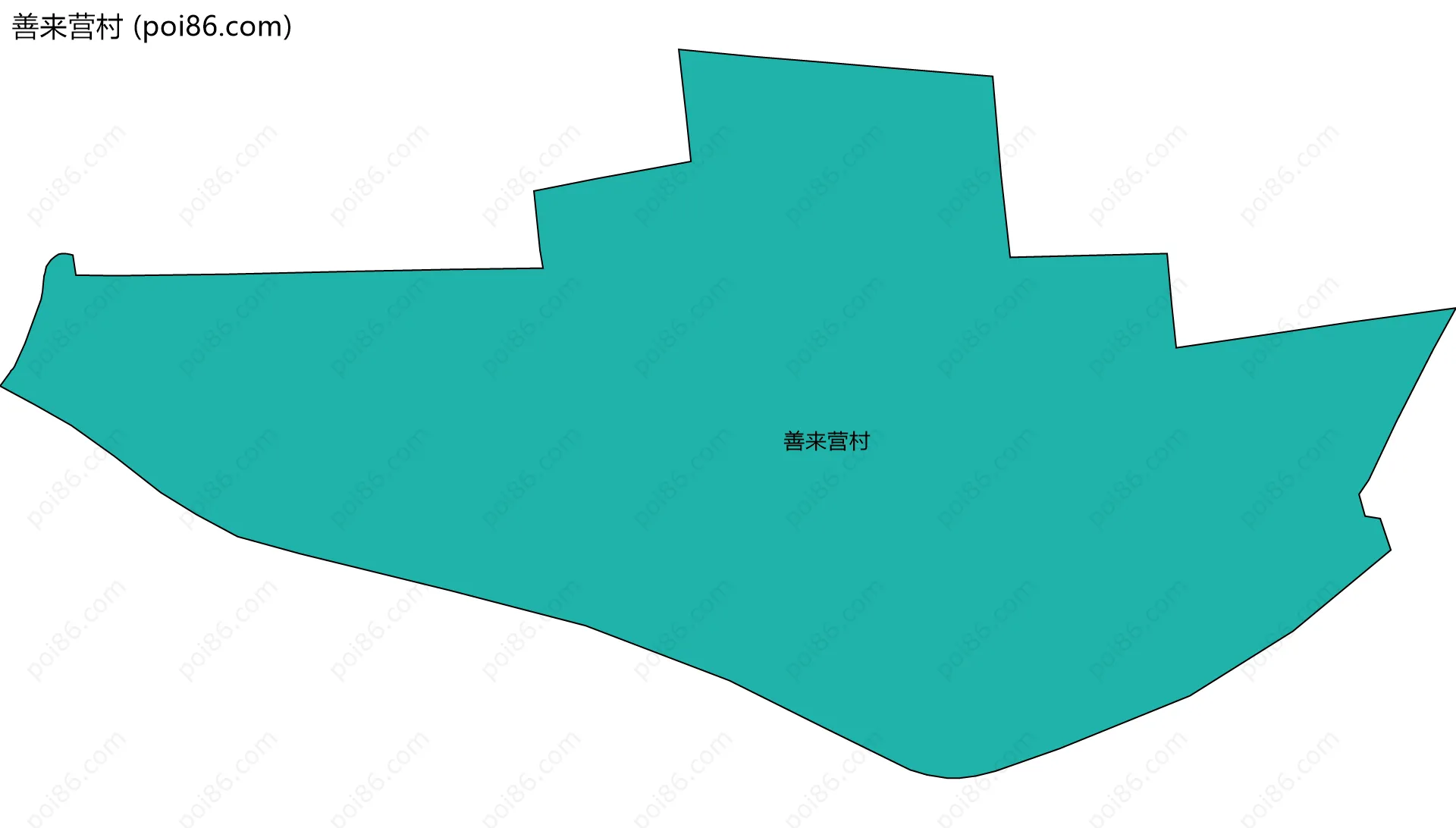 善来营村边界地图