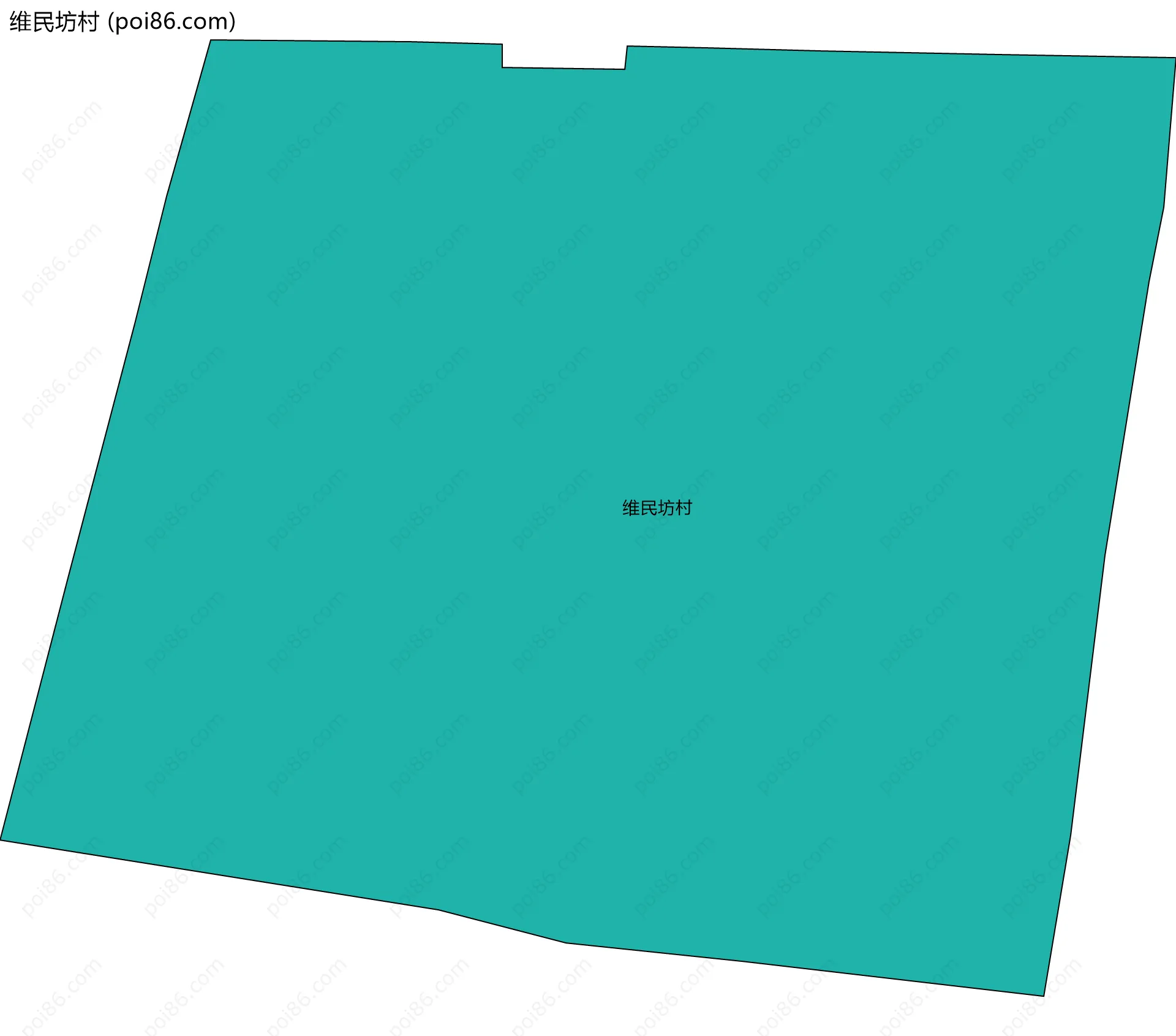 维民坊村边界地图