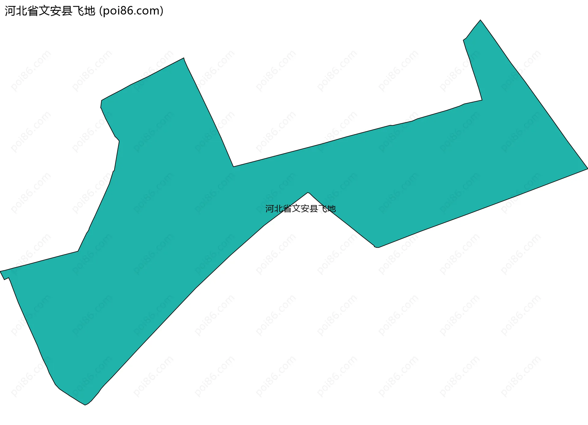 河北省文安县飞地边界地图