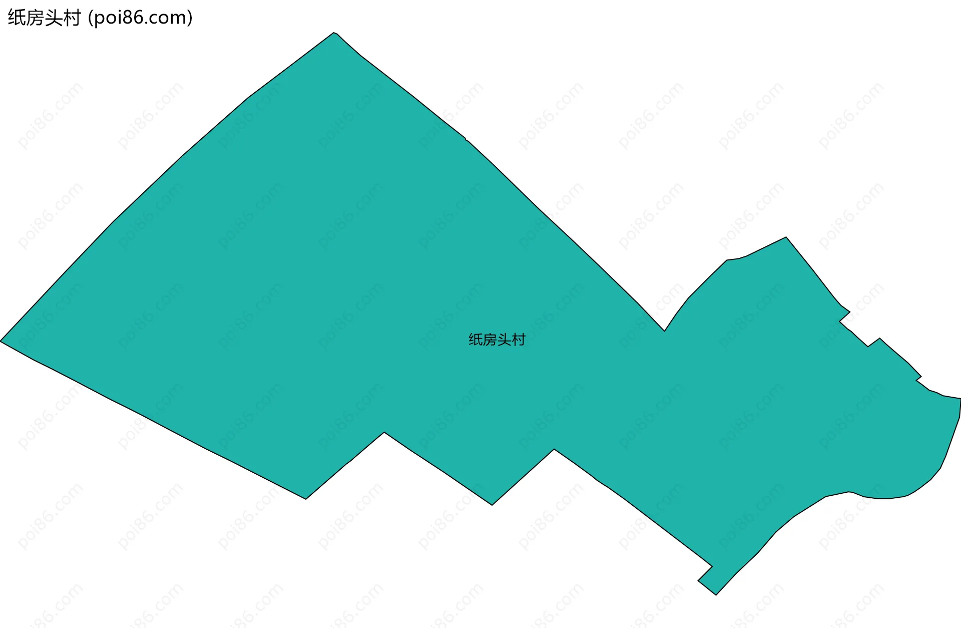 纸房头村边界地图