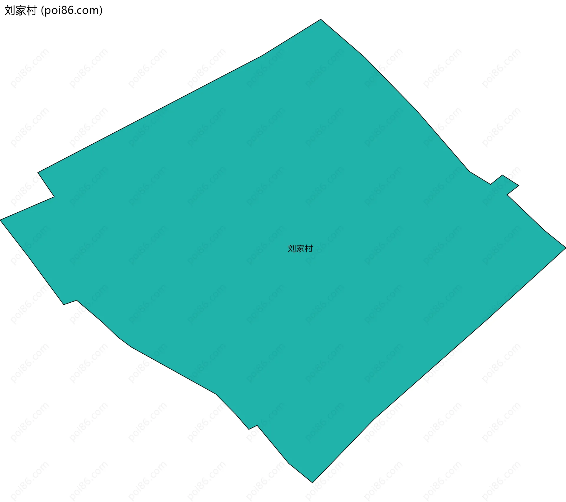 刘家村边界地图