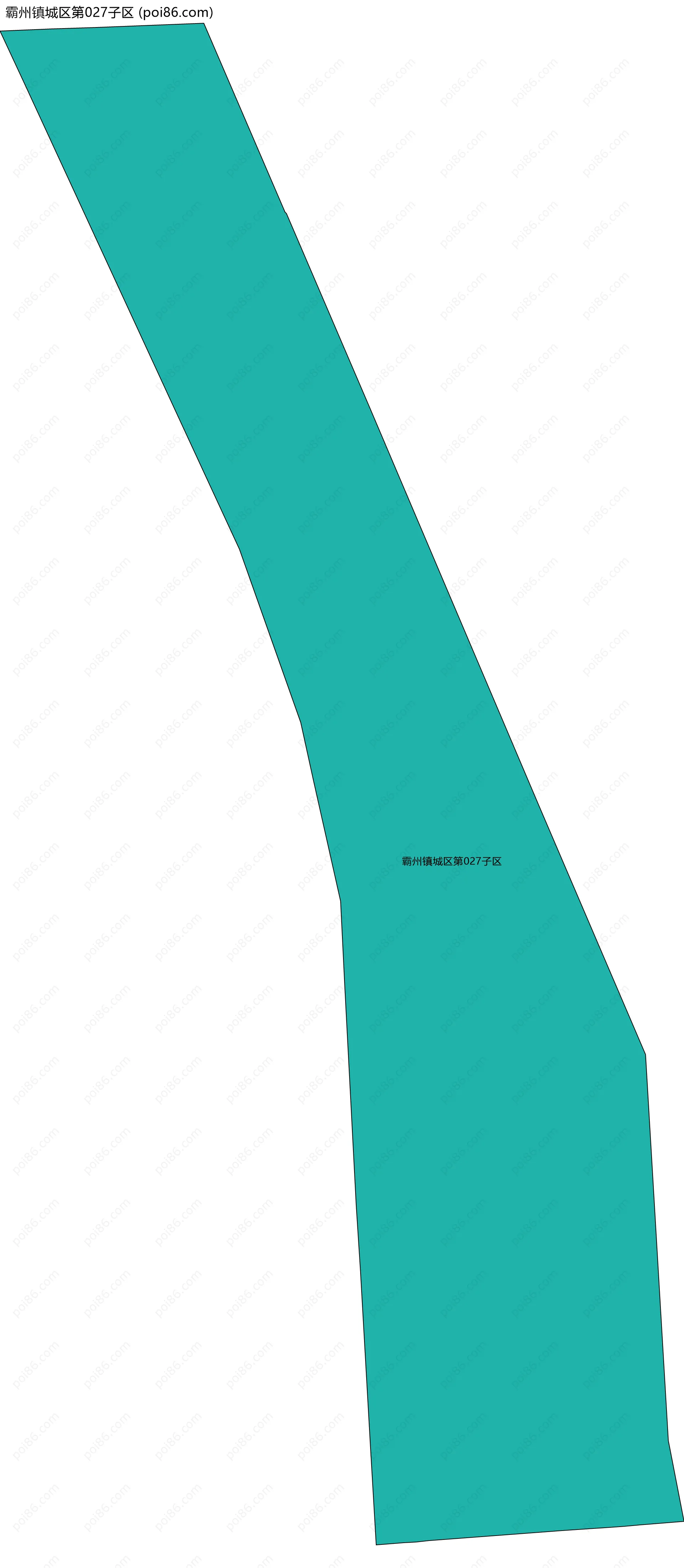 霸州镇城区第027子区边界地图