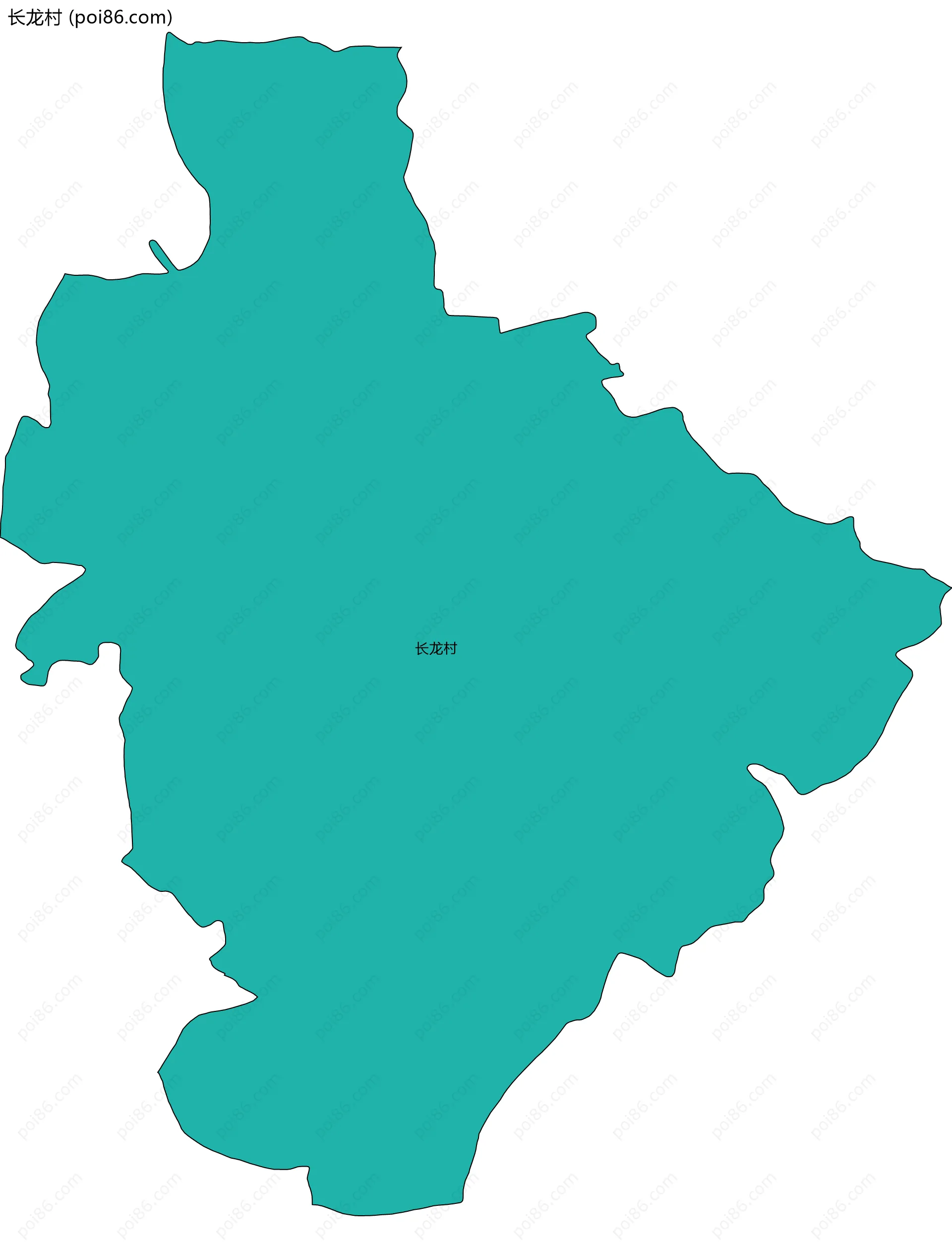 长龙村边界地图