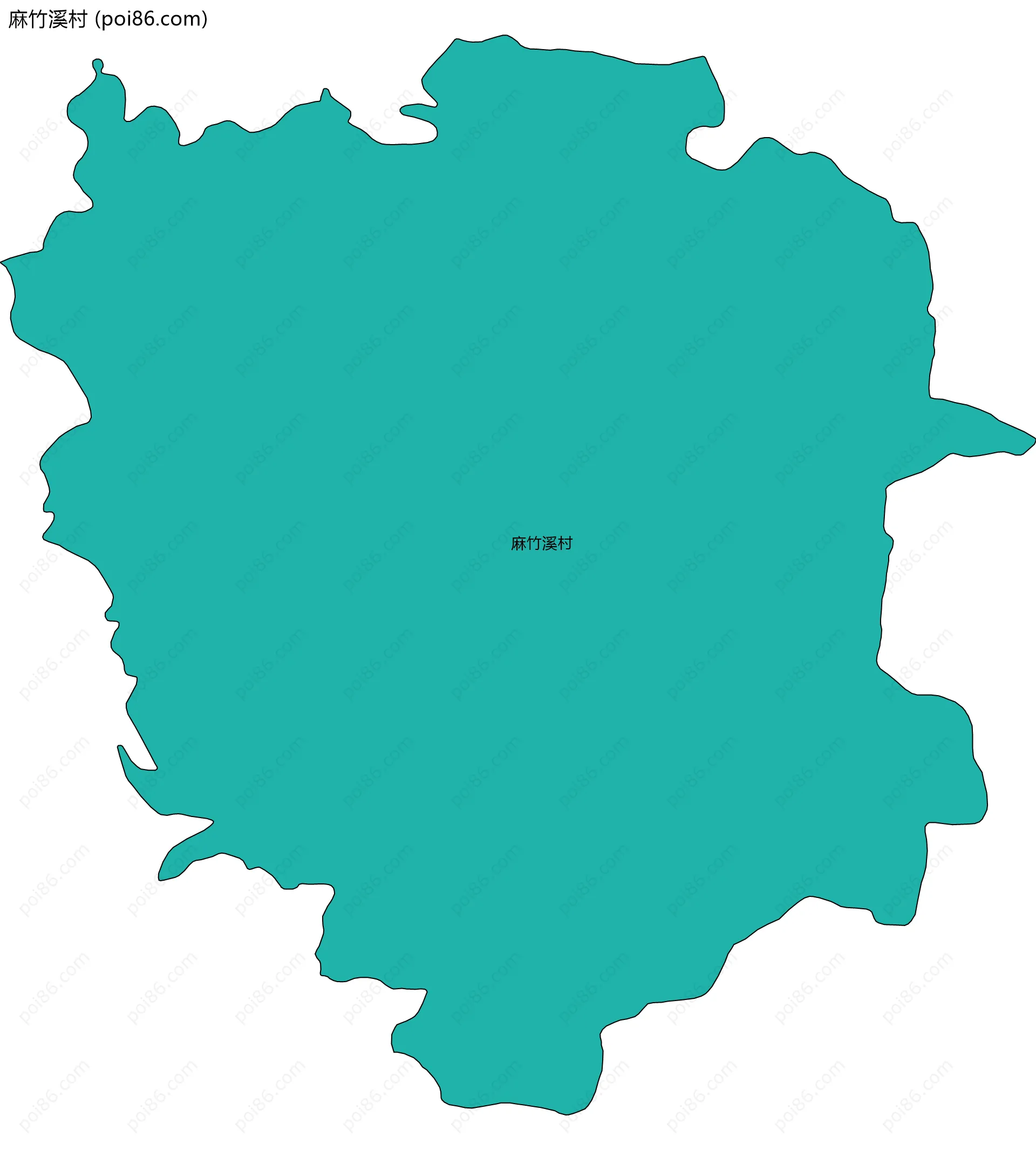 麻竹溪村边界地图