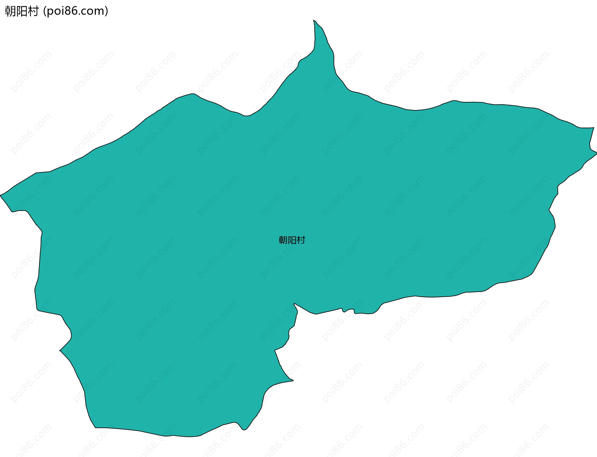 朝阳村边界地图