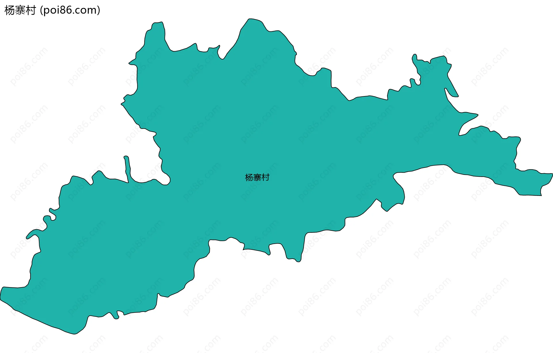 杨寨村边界地图