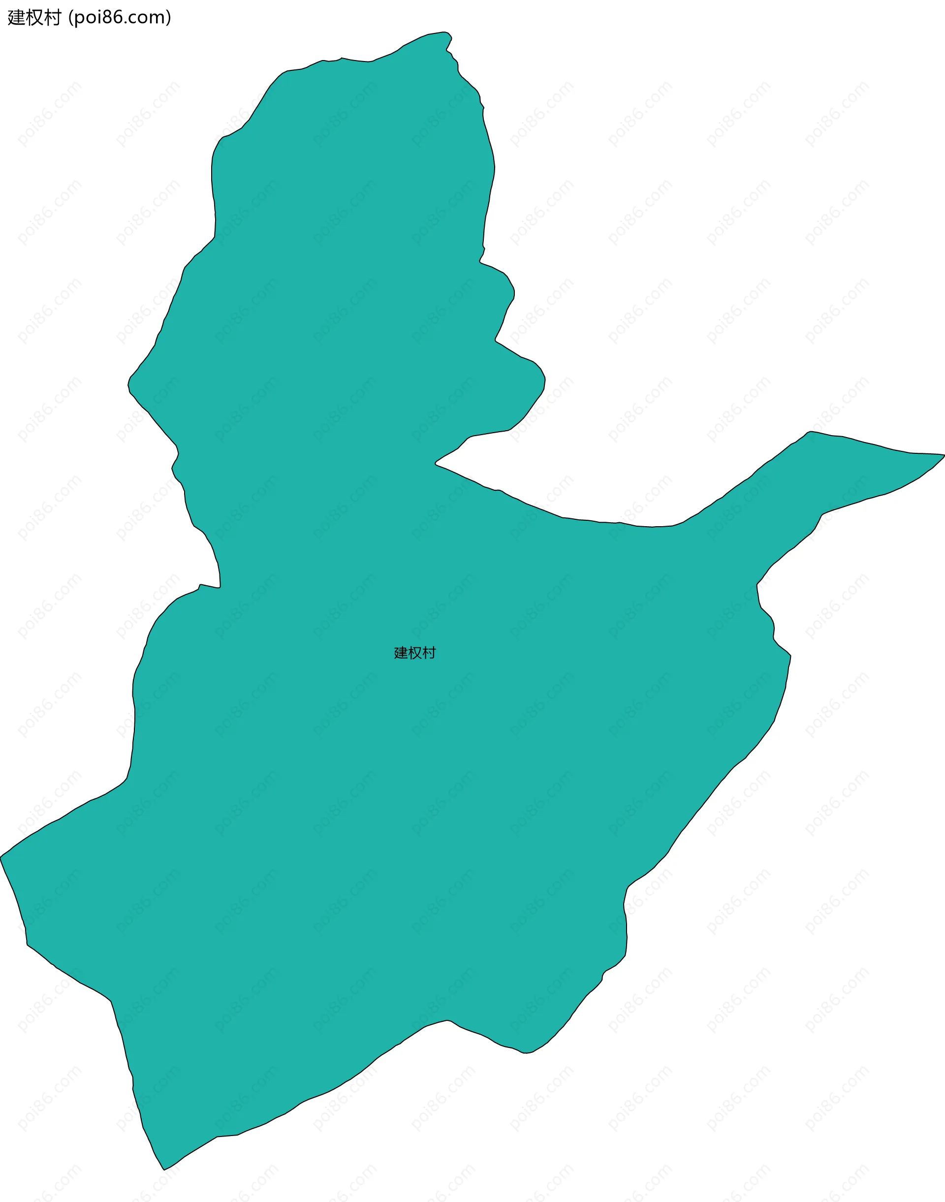 建权村边界地图