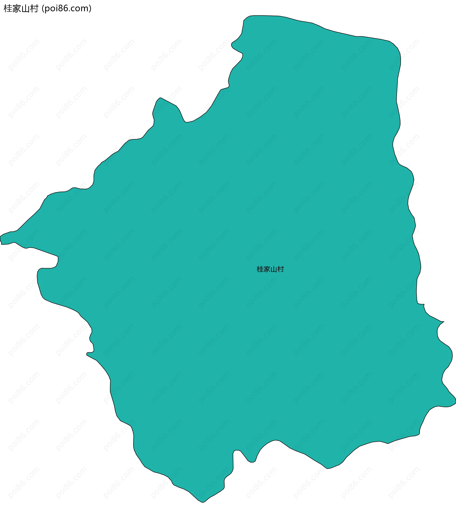 桂家山村边界地图