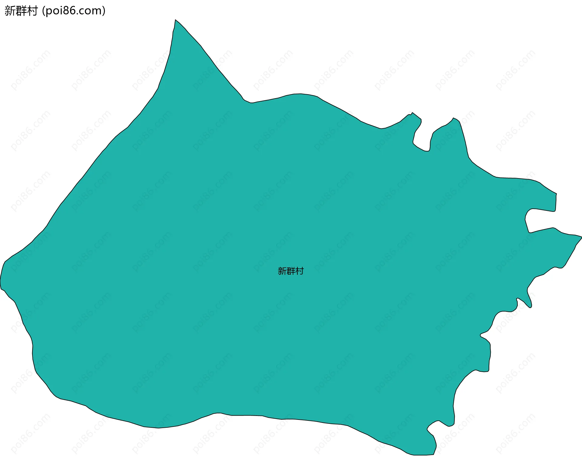 新群村边界地图