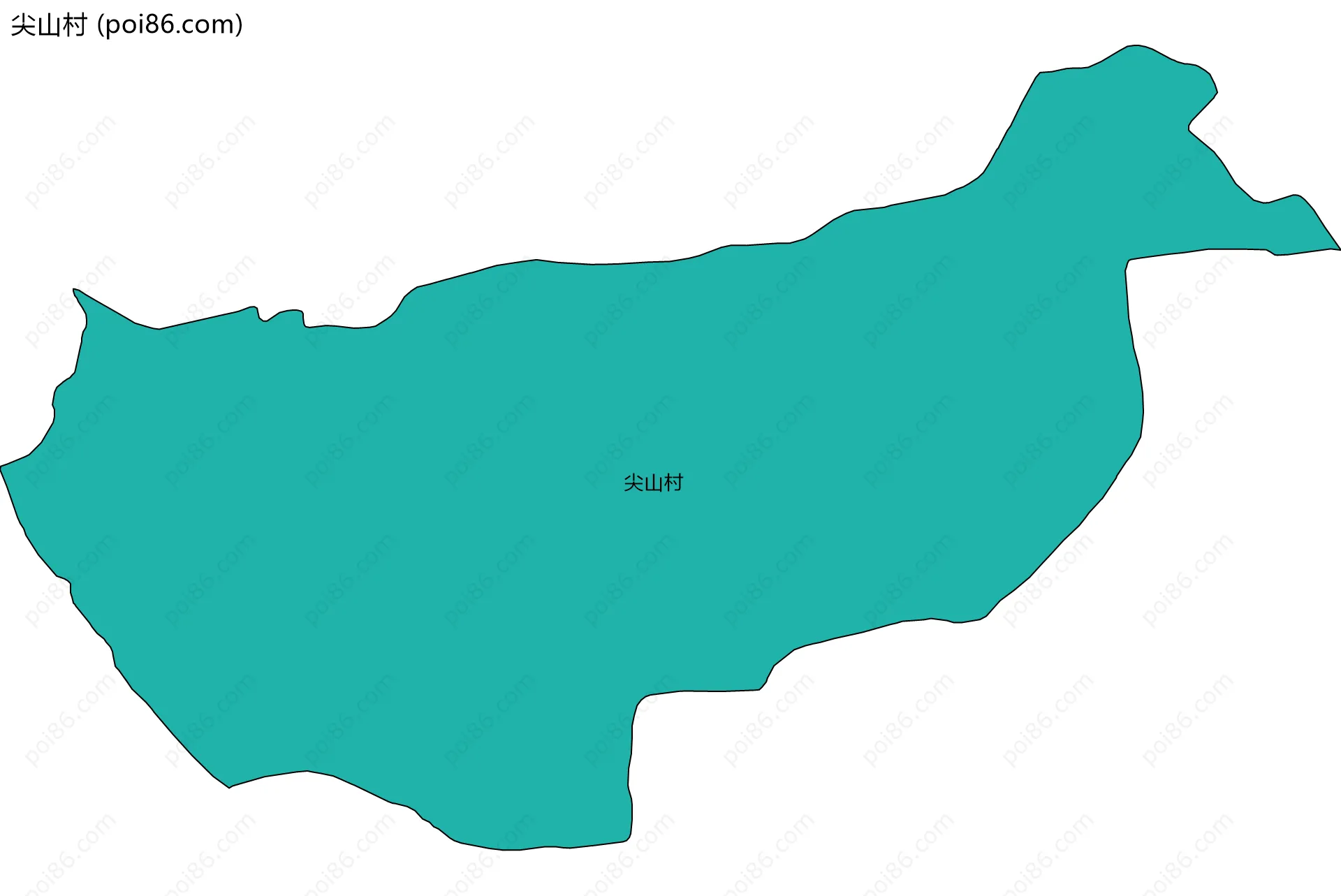 尖山村边界地图