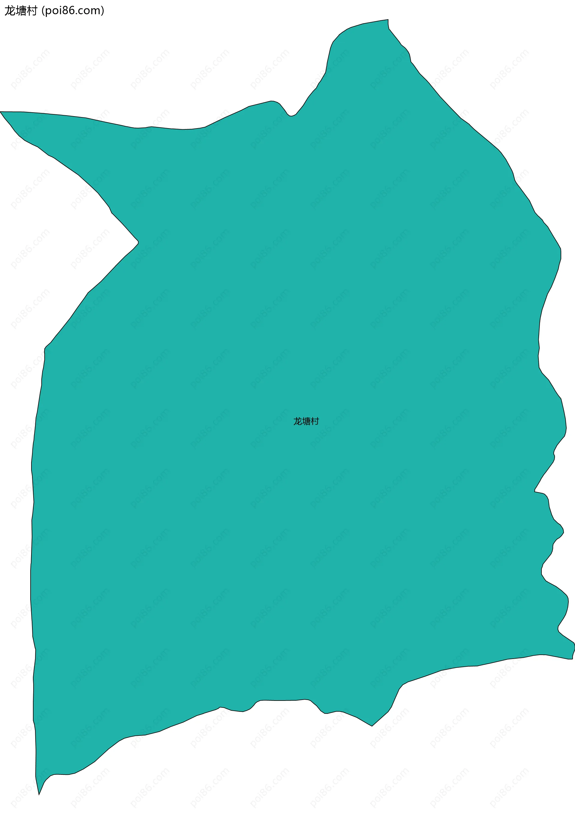 龙塘村边界地图