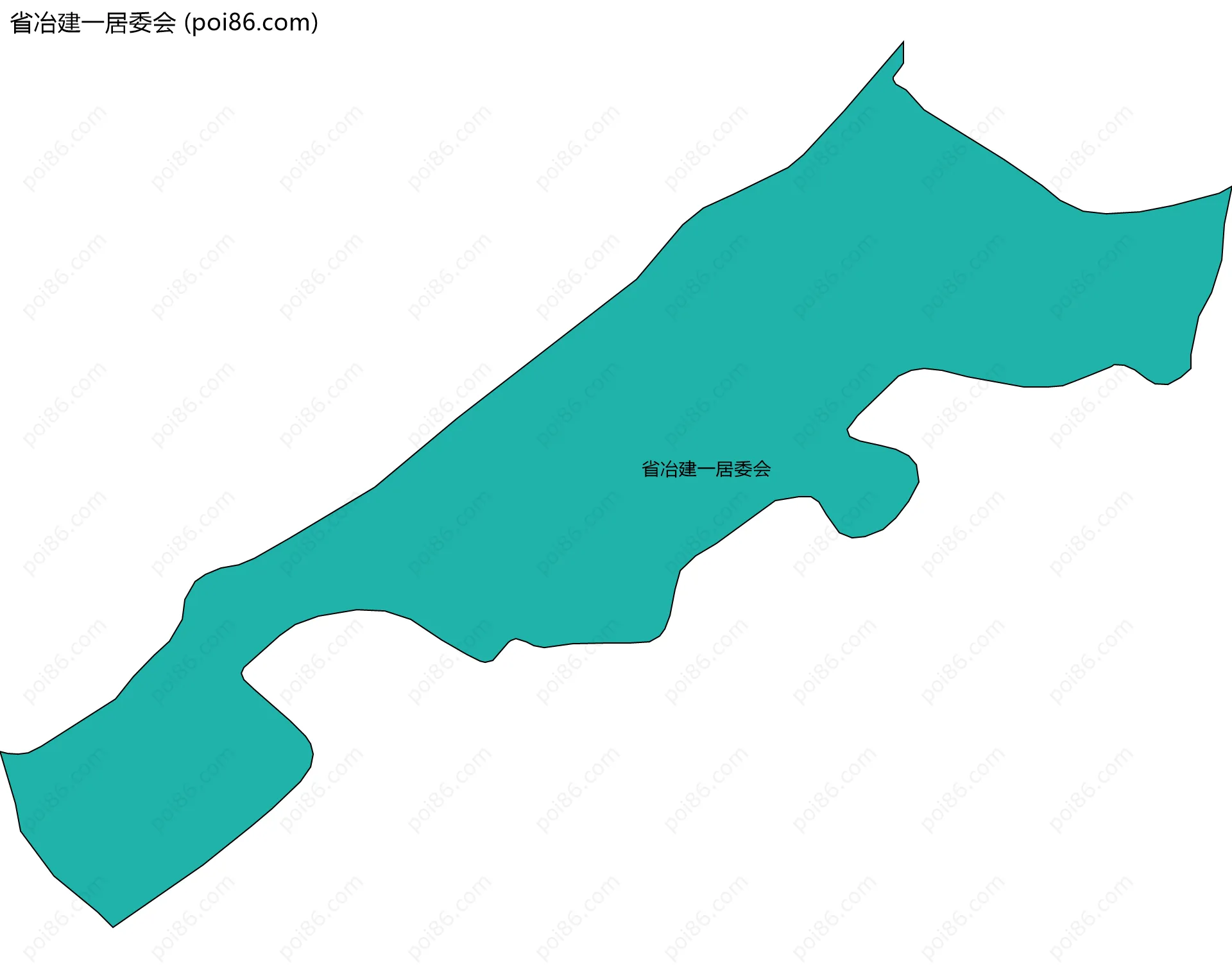 省冶建一居委会边界地图