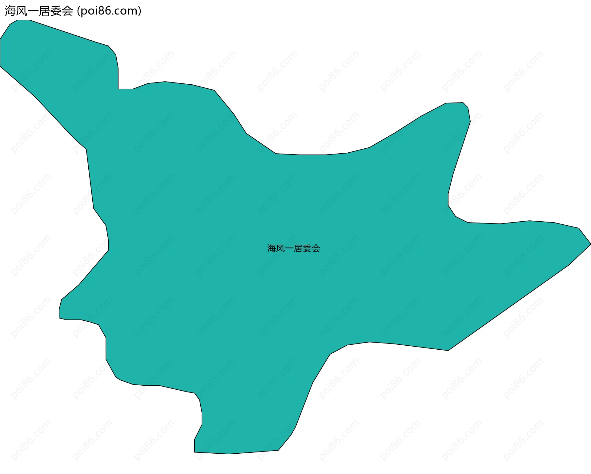 海风一居委会边界地图