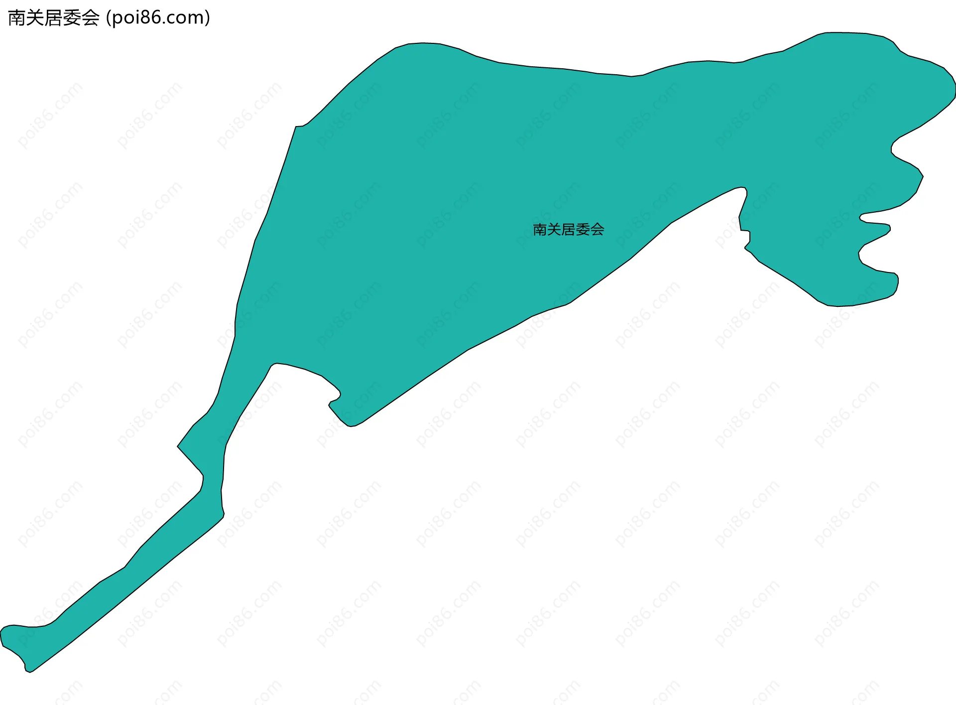 南关居委会边界地图