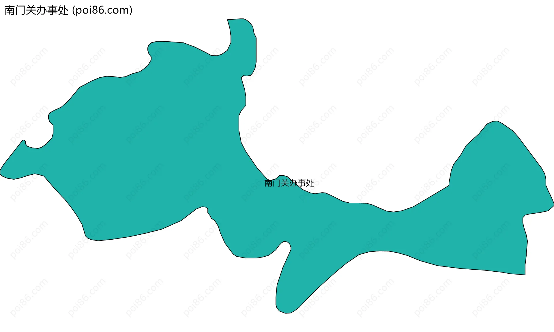 南门关办事处边界地图