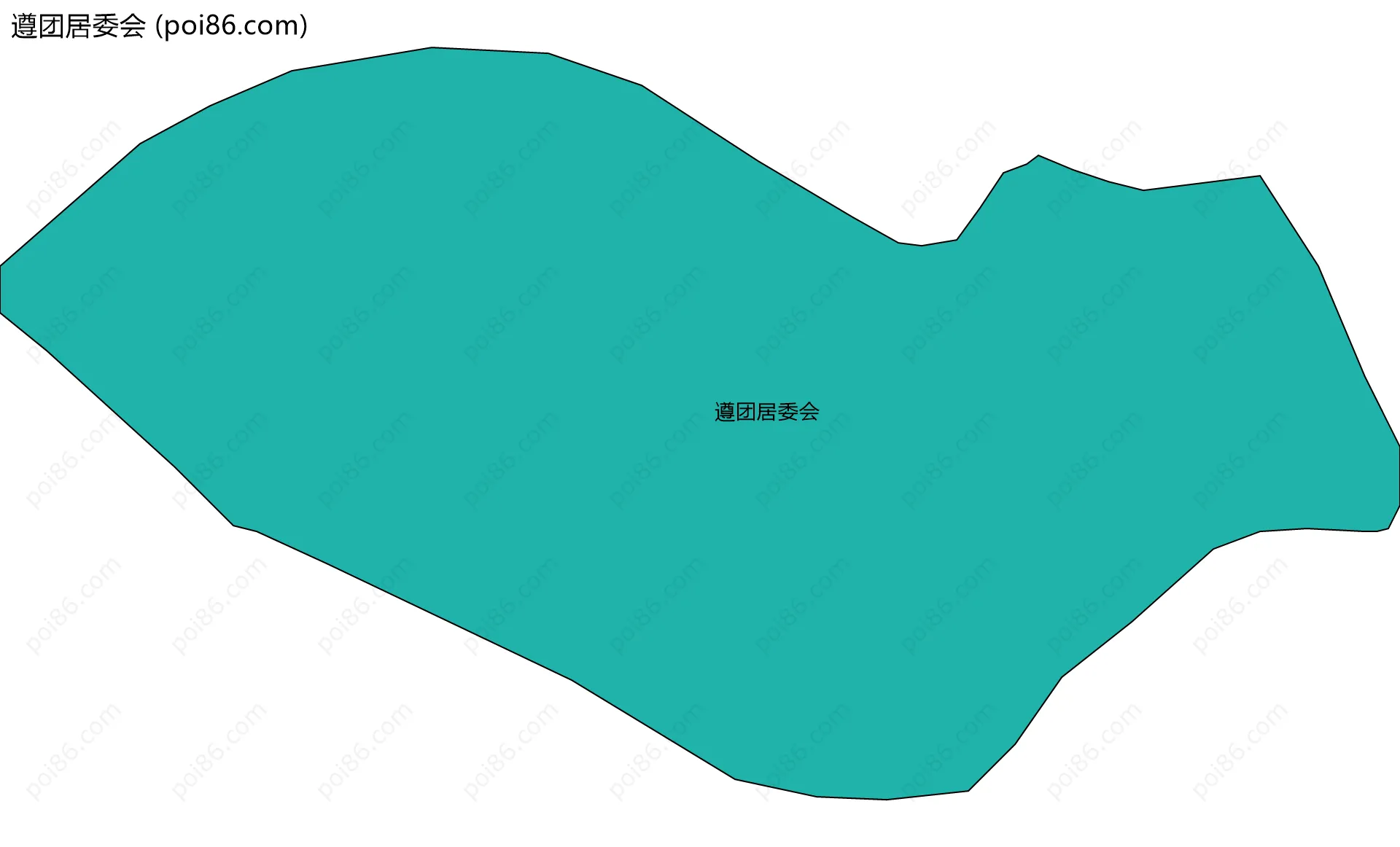 遵团居委会边界地图