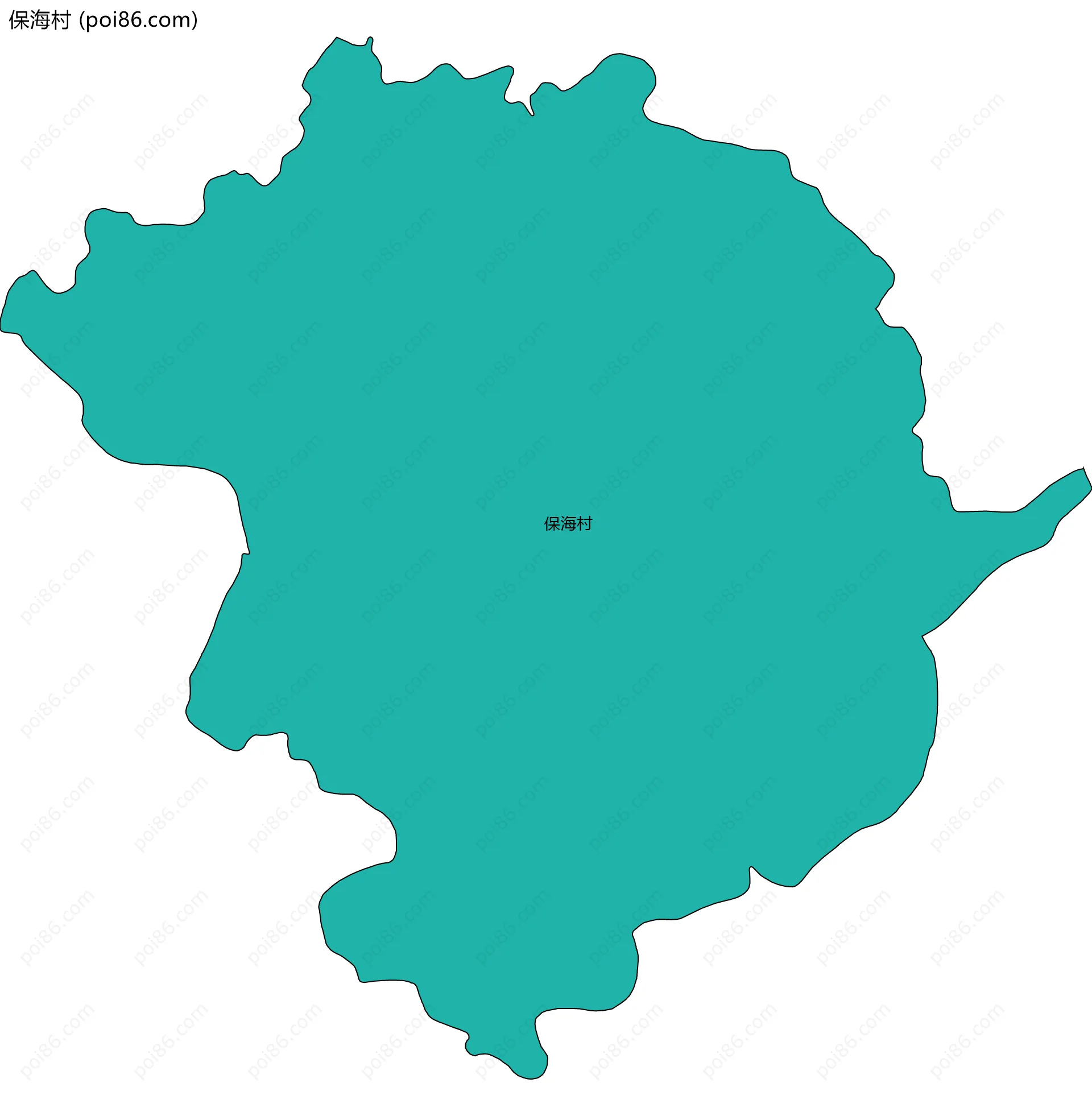保海村边界地图