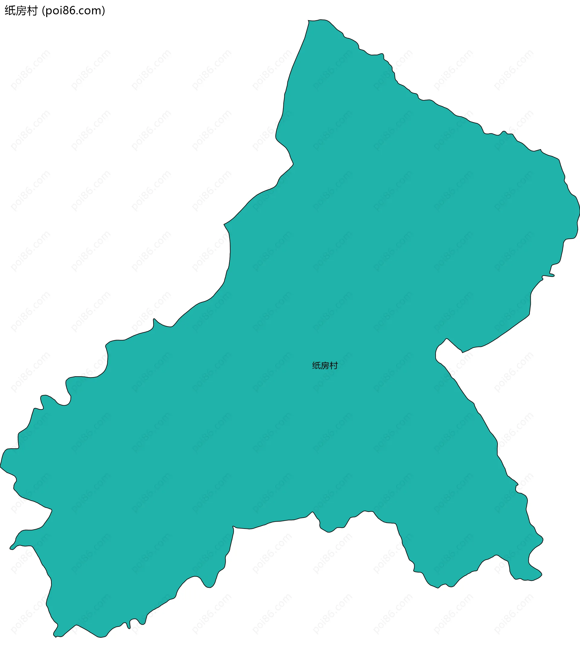 纸房村边界地图