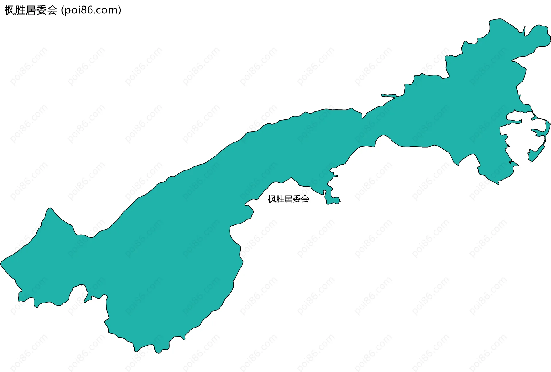 枫胜居委会边界地图