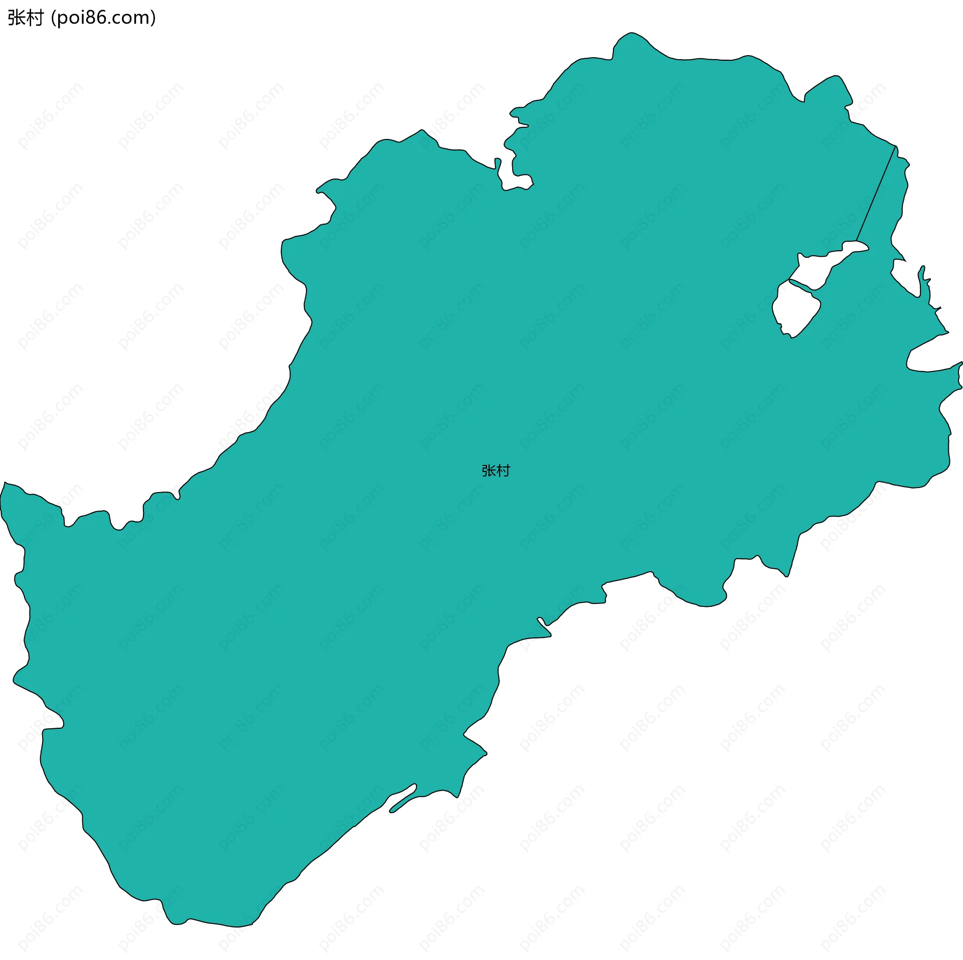 张村边界地图