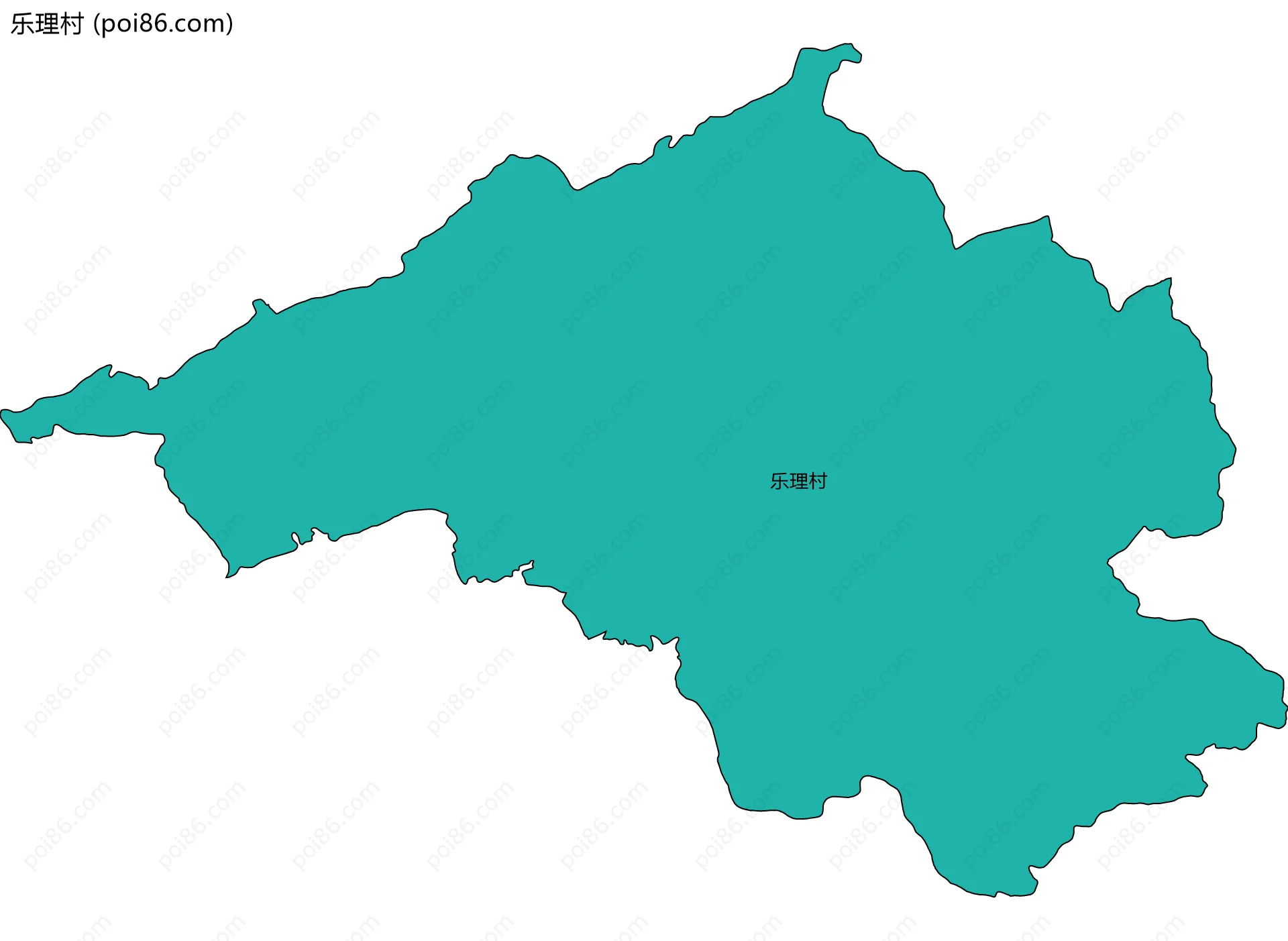 乐理村边界地图