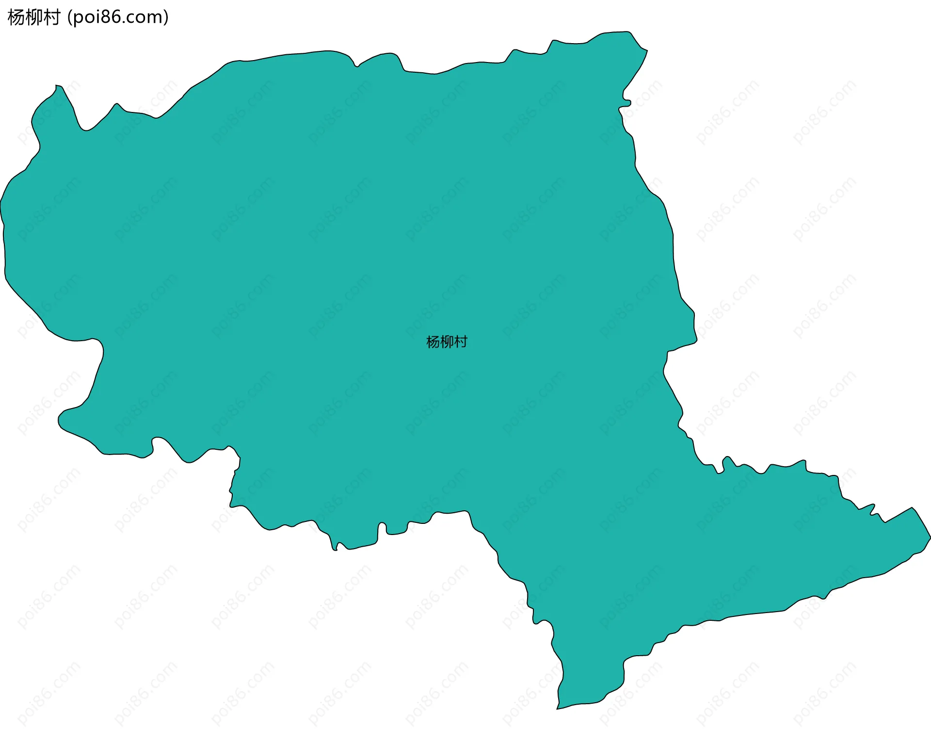 杨柳村边界地图
