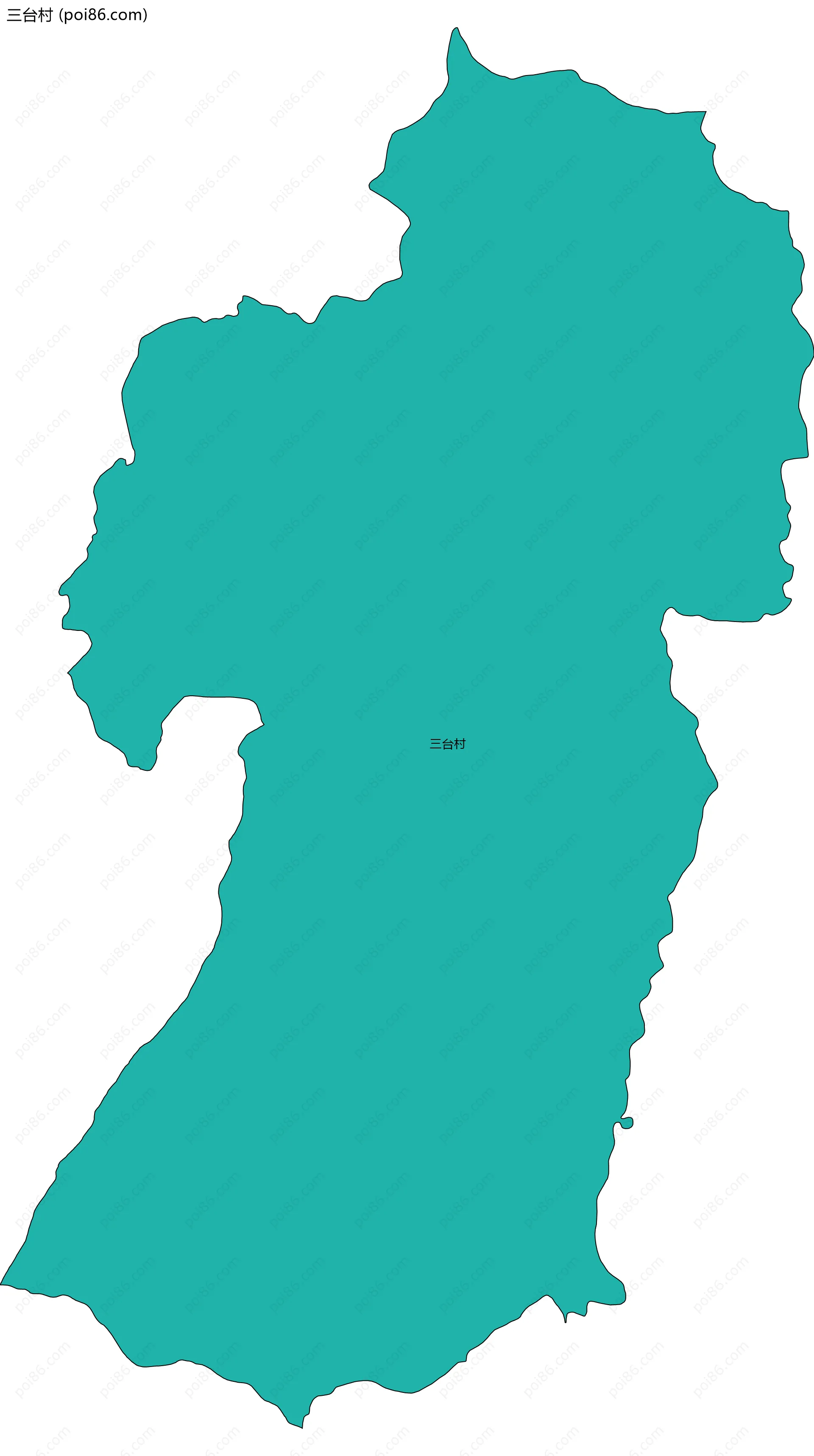 三台村边界地图