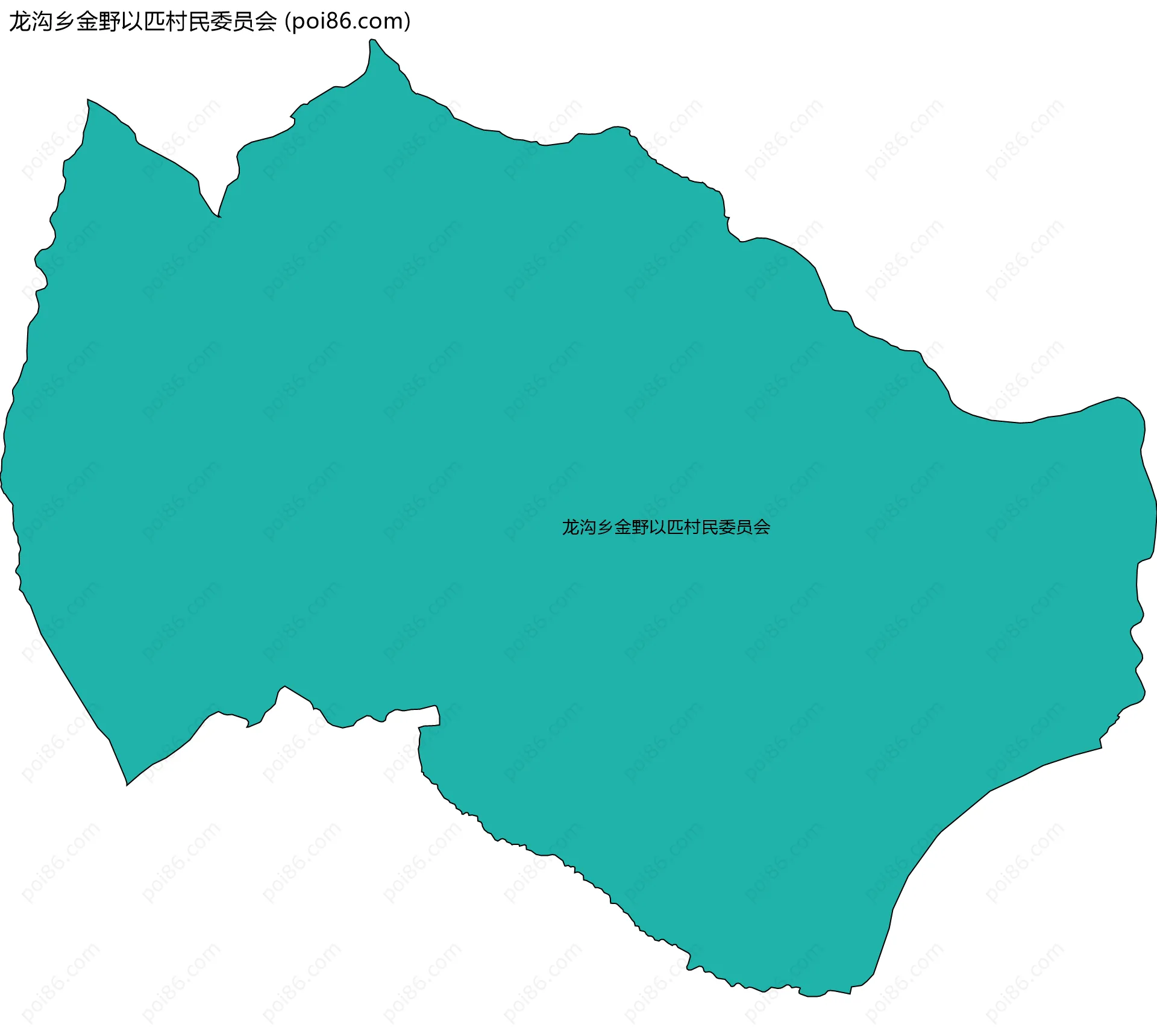 龙沟乡金野以匹村民委员会边界地图