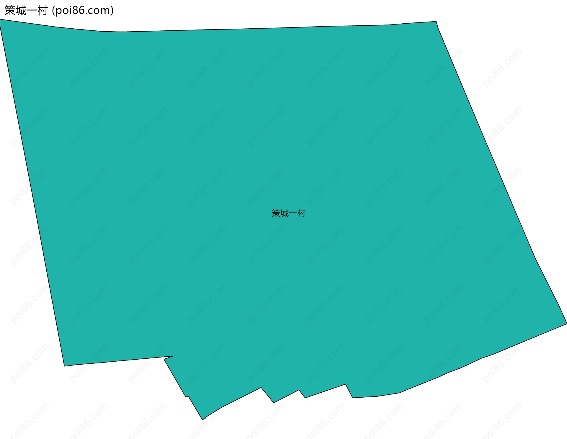 策城一村边界地图