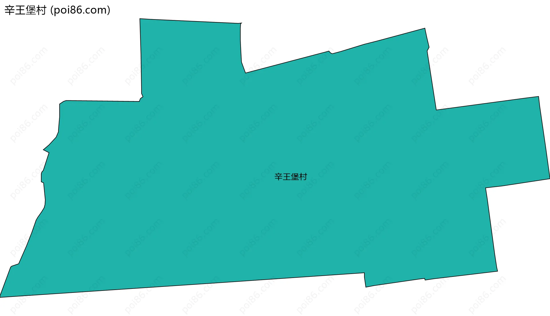 辛王堡村边界地图