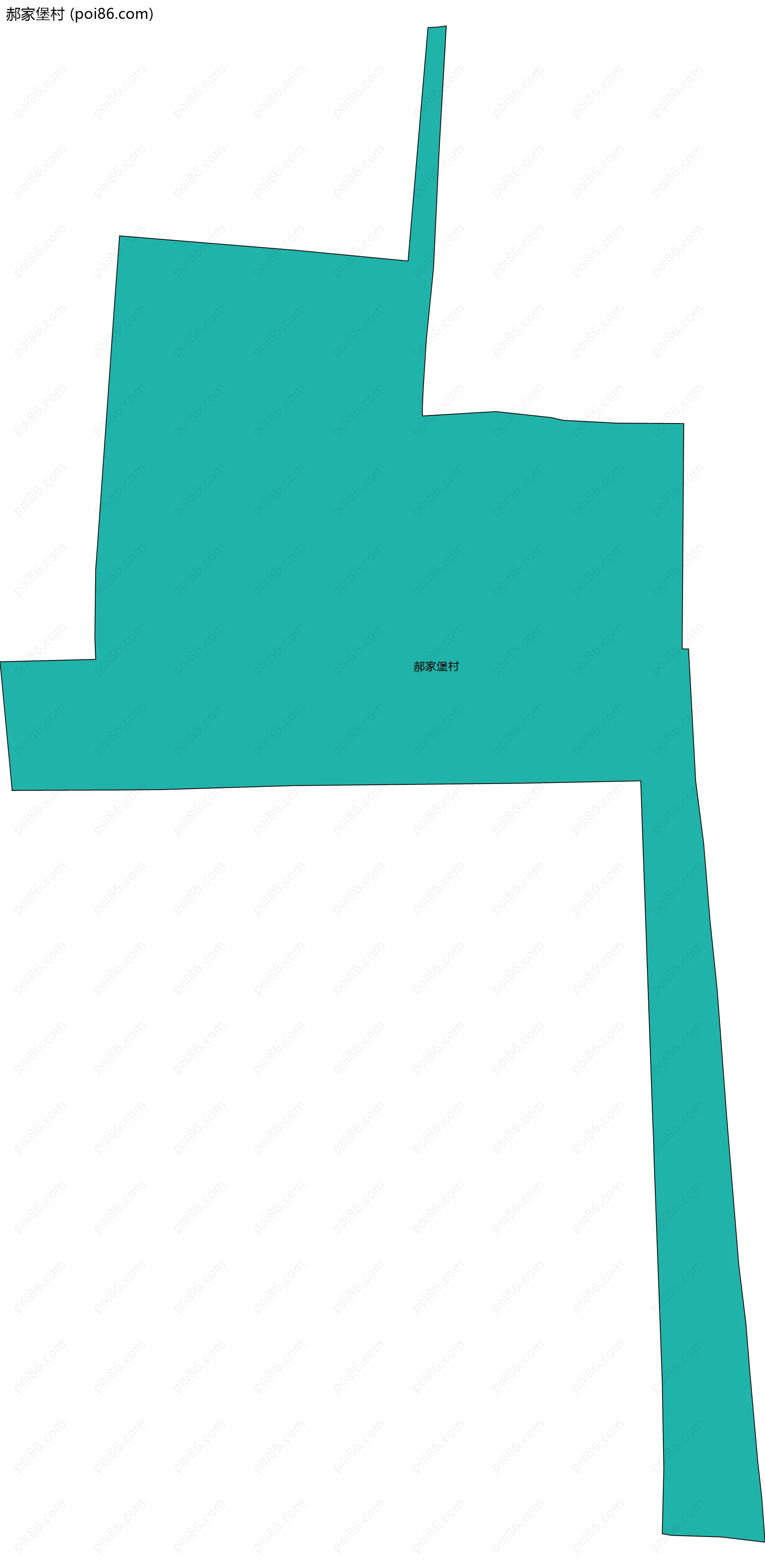 郝家堡村边界地图