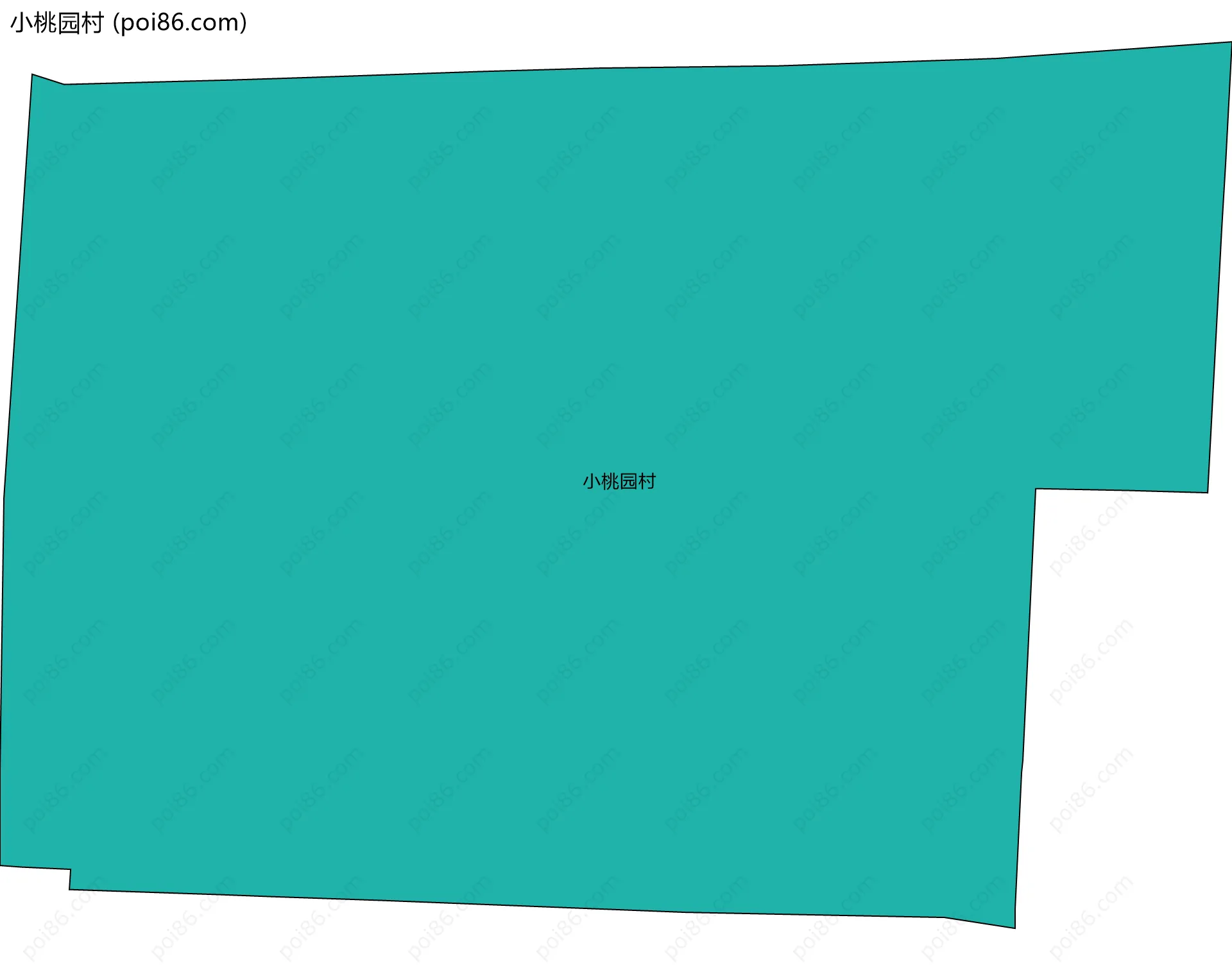 小桃园村边界地图