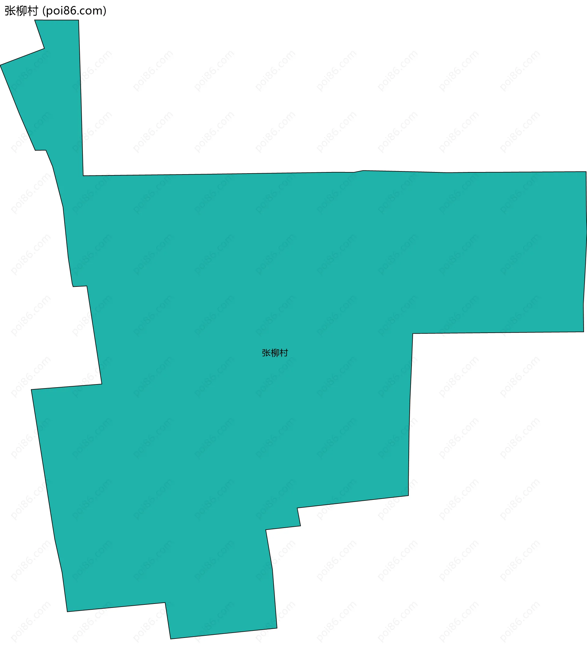 张柳村边界地图