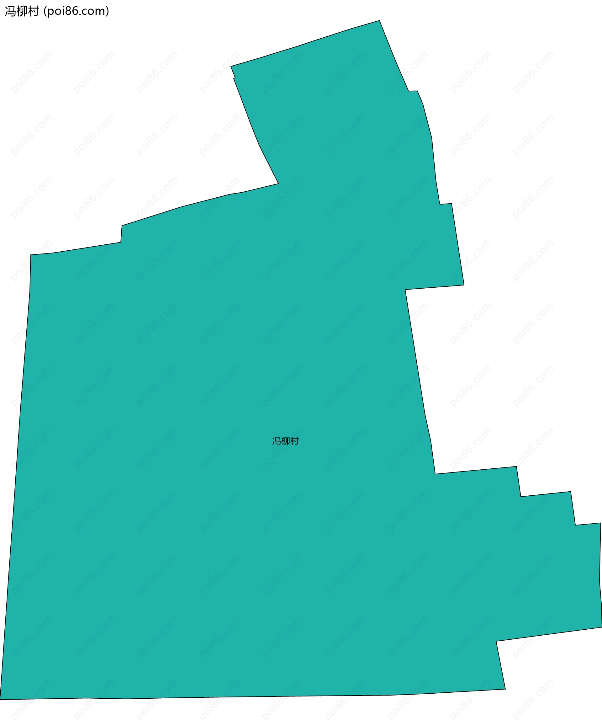 冯柳村边界地图