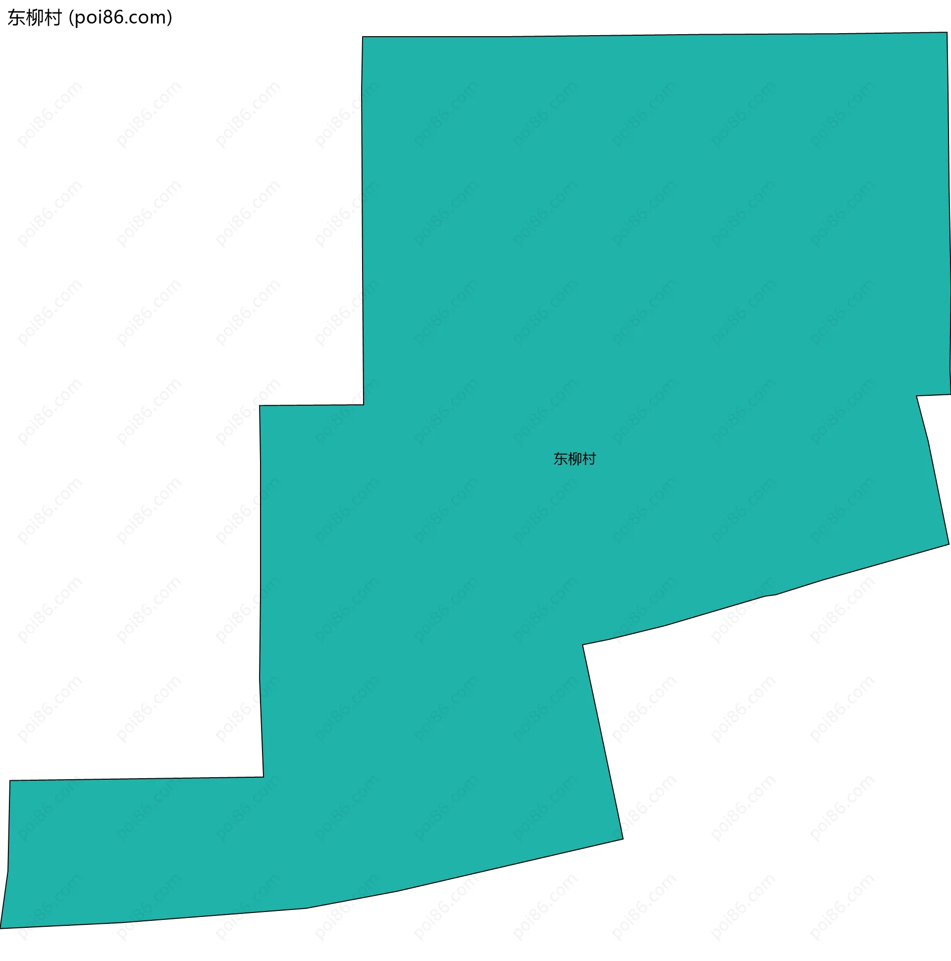 东柳村边界地图