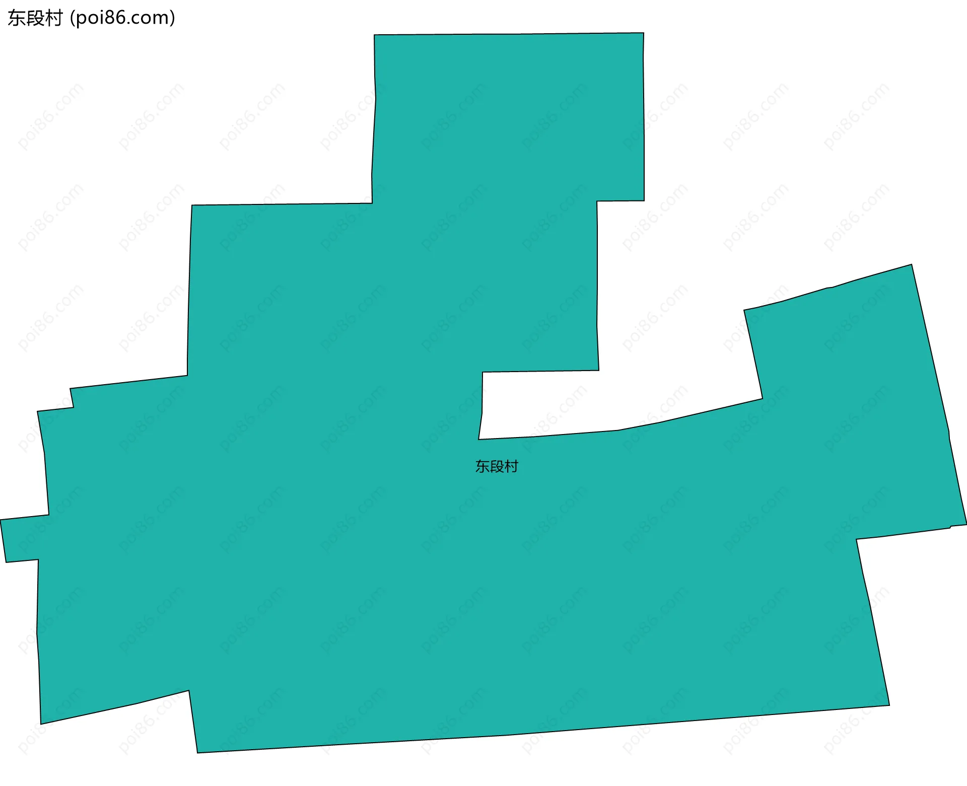 东段村边界地图