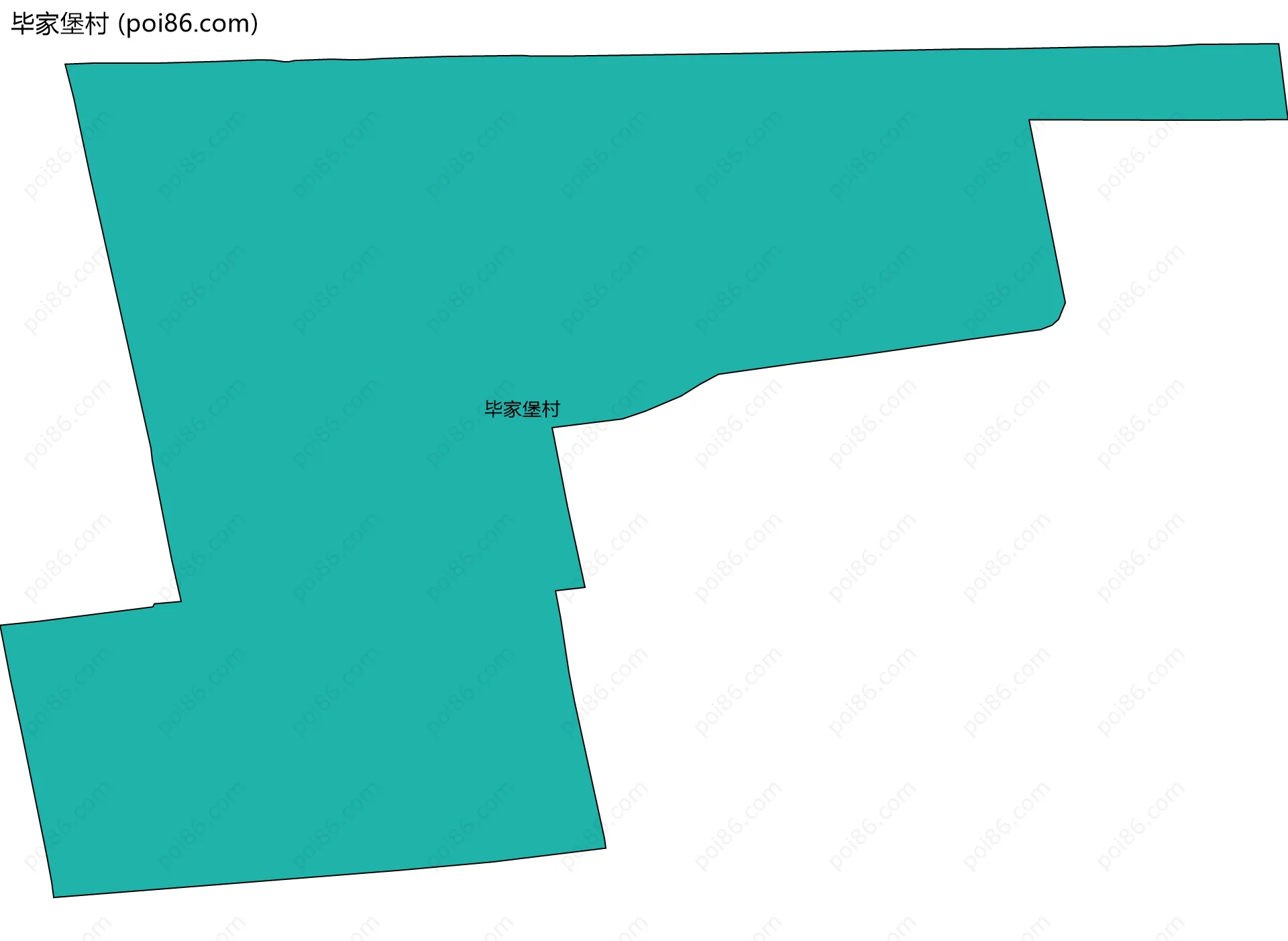 毕家堡村边界地图