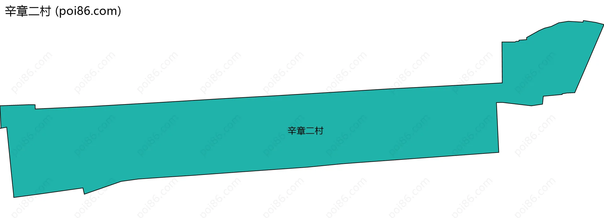 辛章二村边界地图