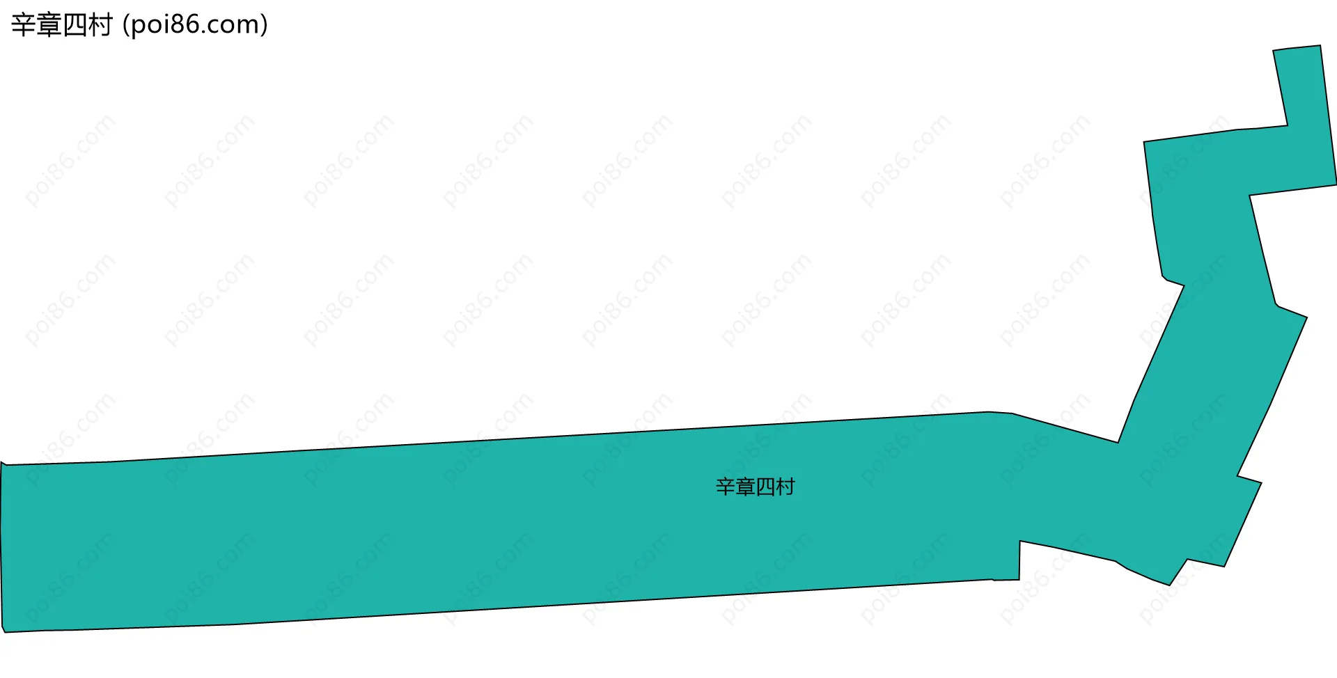 辛章四村边界地图