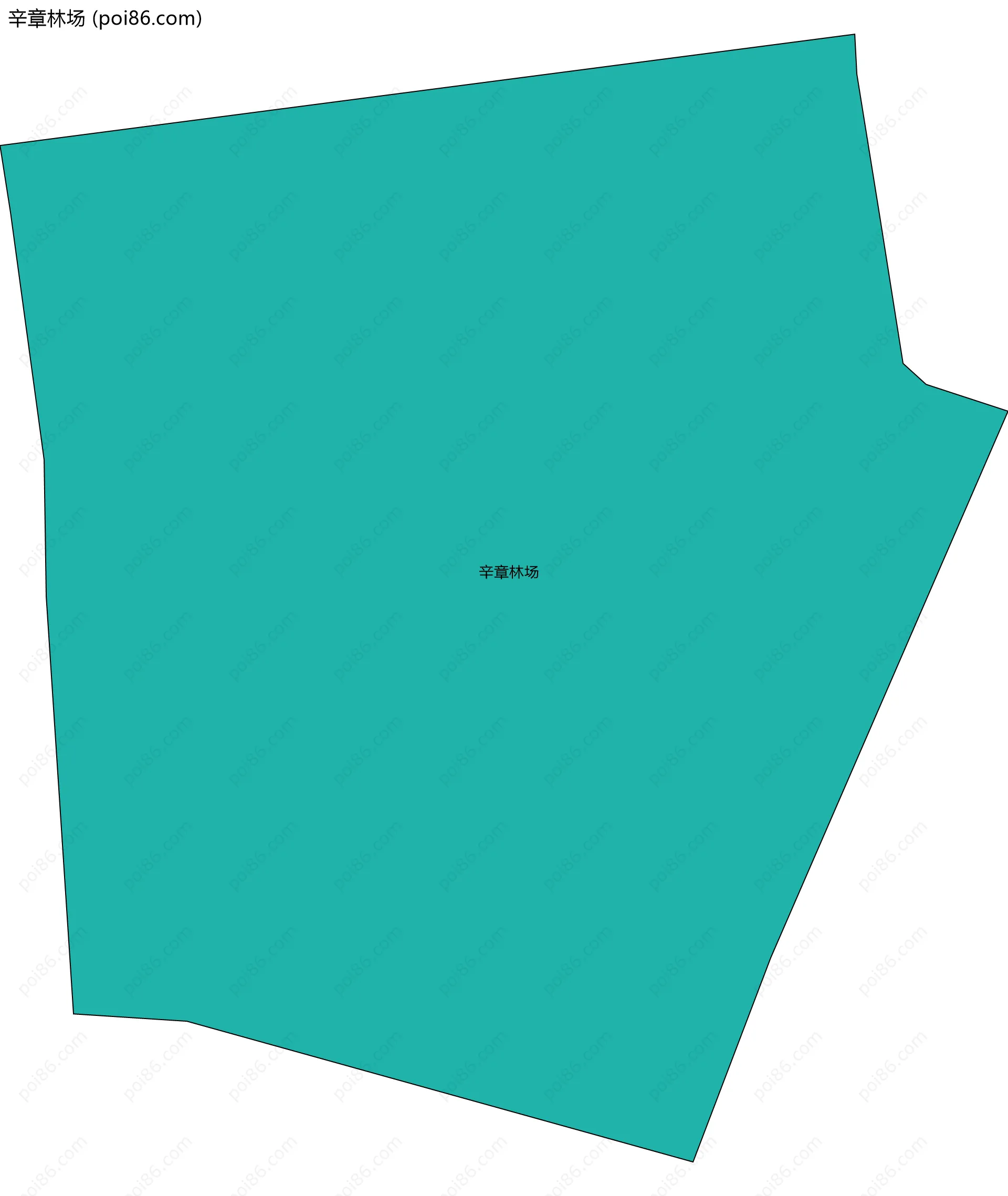 辛章林场边界地图