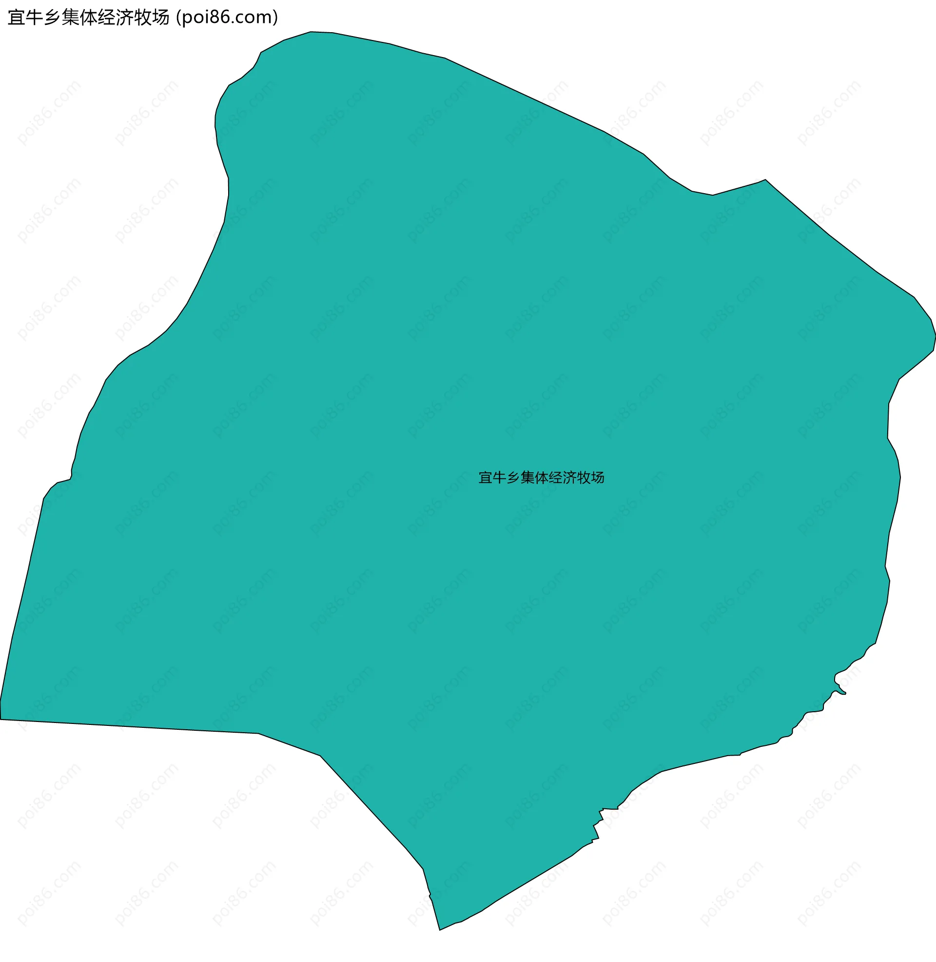 宜牛乡集体经济牧场边界地图