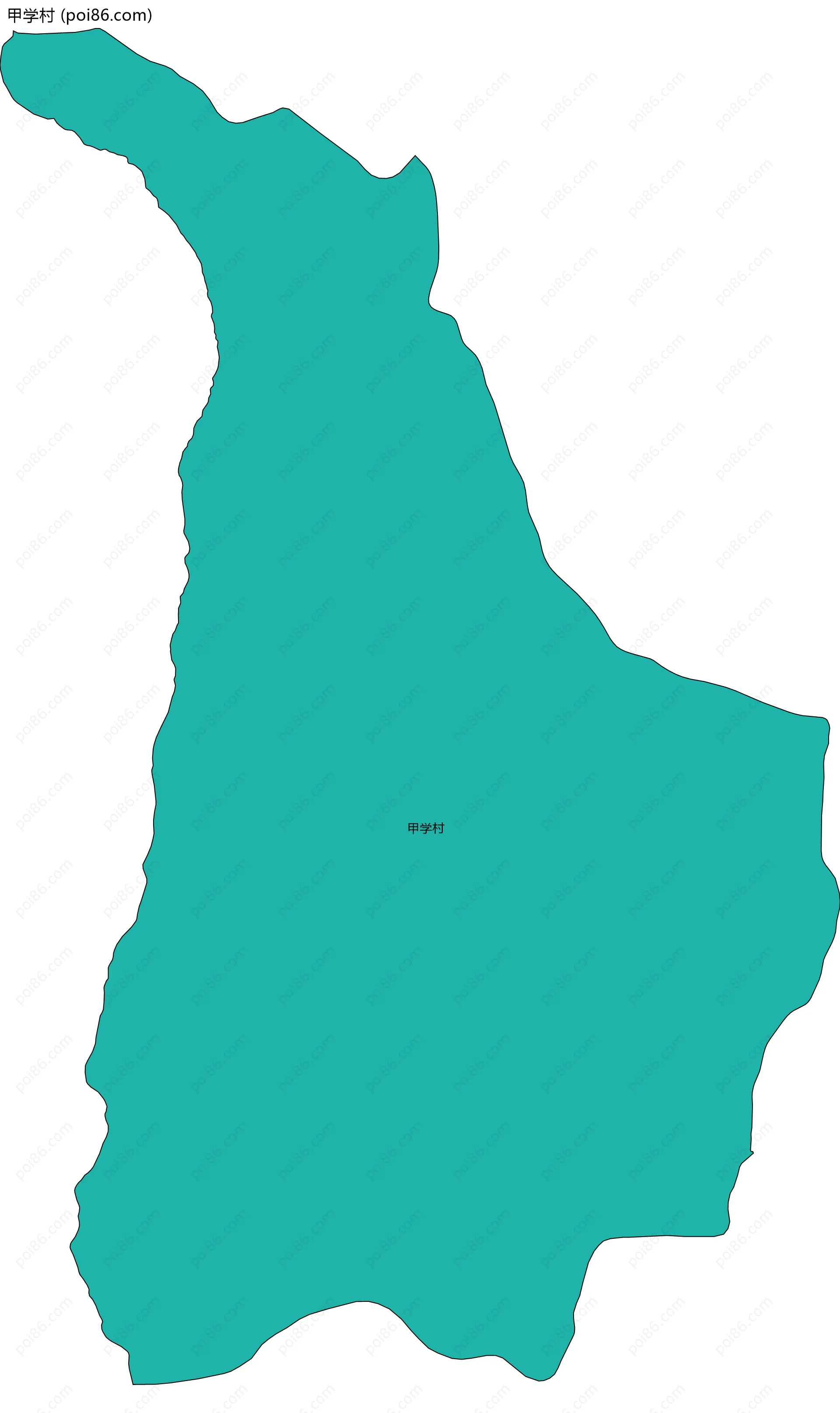 甲学村边界地图
