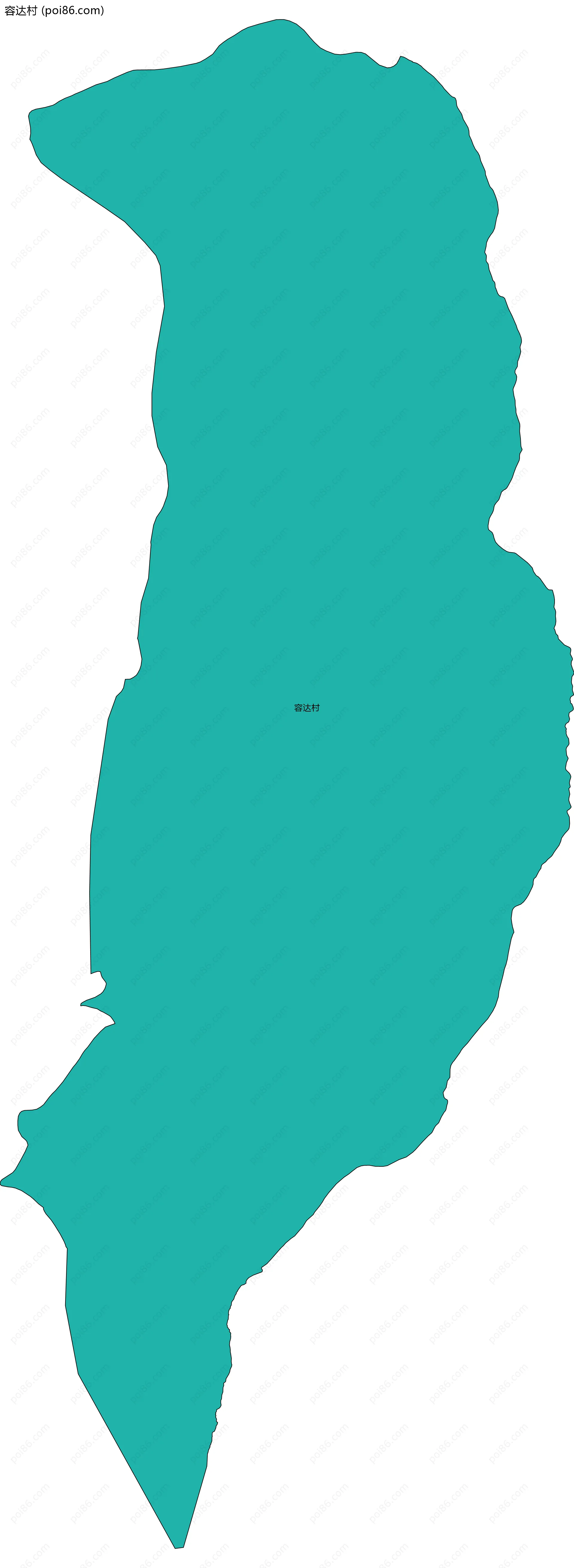 容达村边界地图