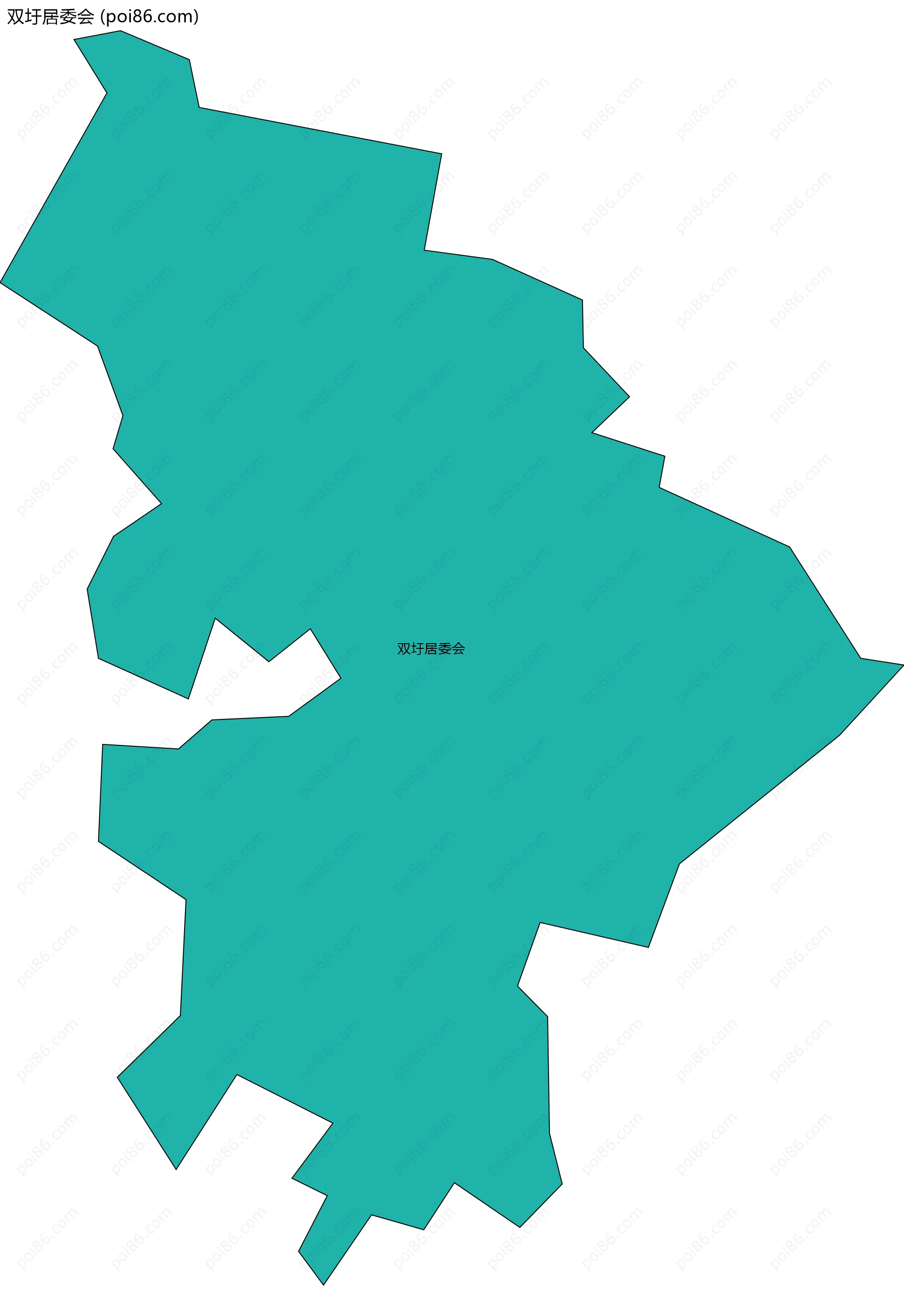 双圩居委会边界地图