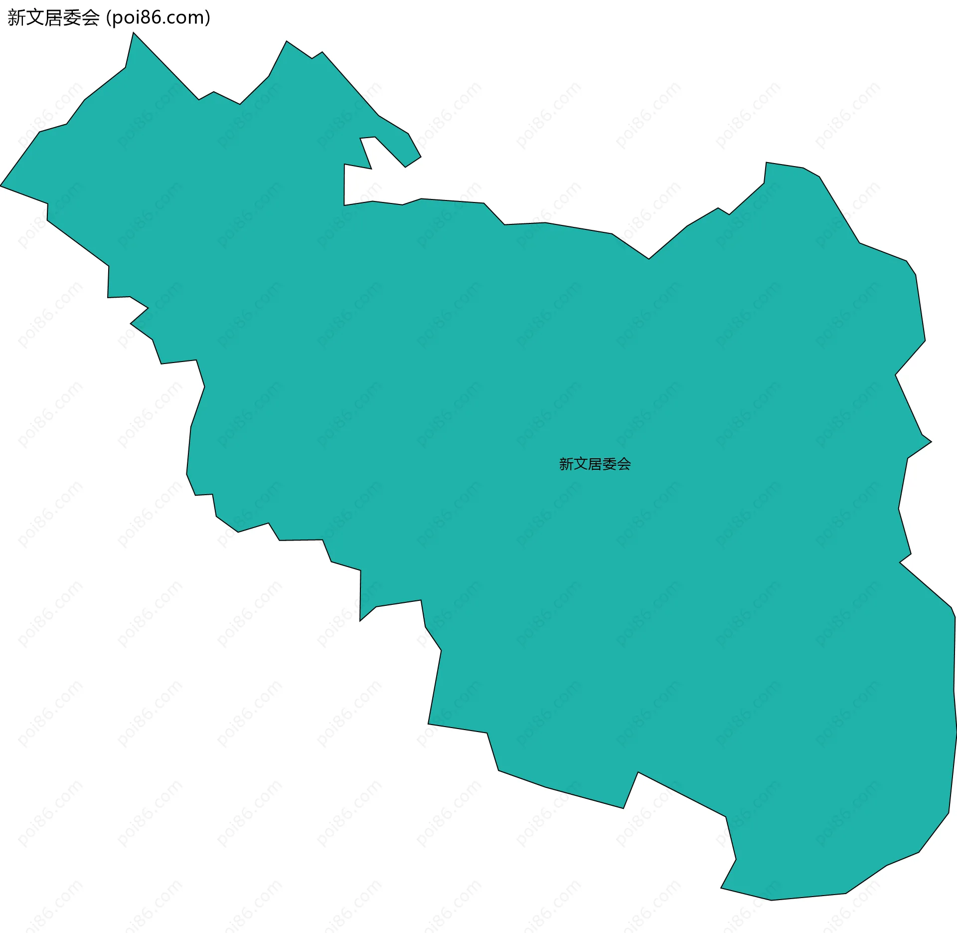 新文居委会边界地图