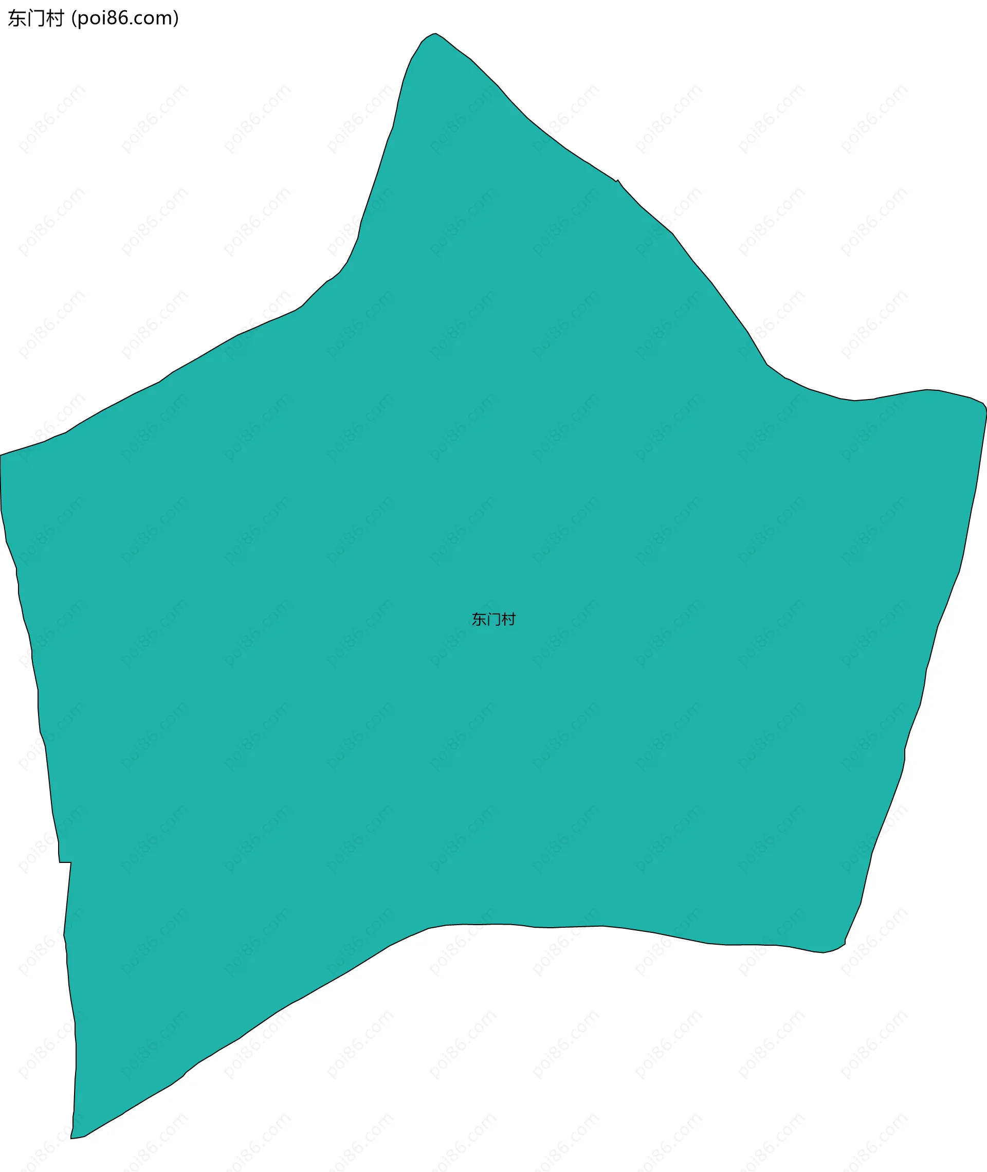 东门村边界地图